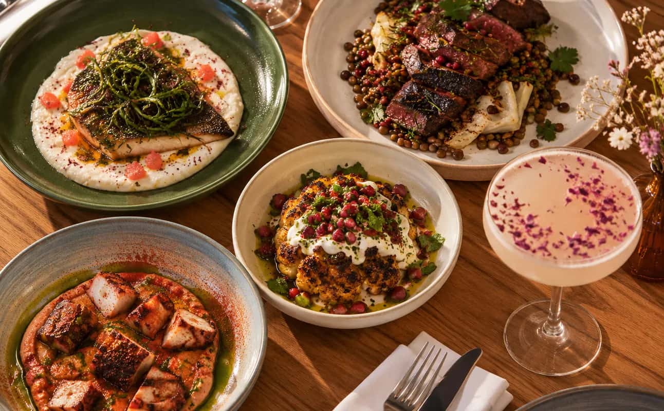 Enjoy Mediterranean, Restaurant, $$, Families, Groups, Date night and Hidden gems cuisine at Alma in Nine Elms, London