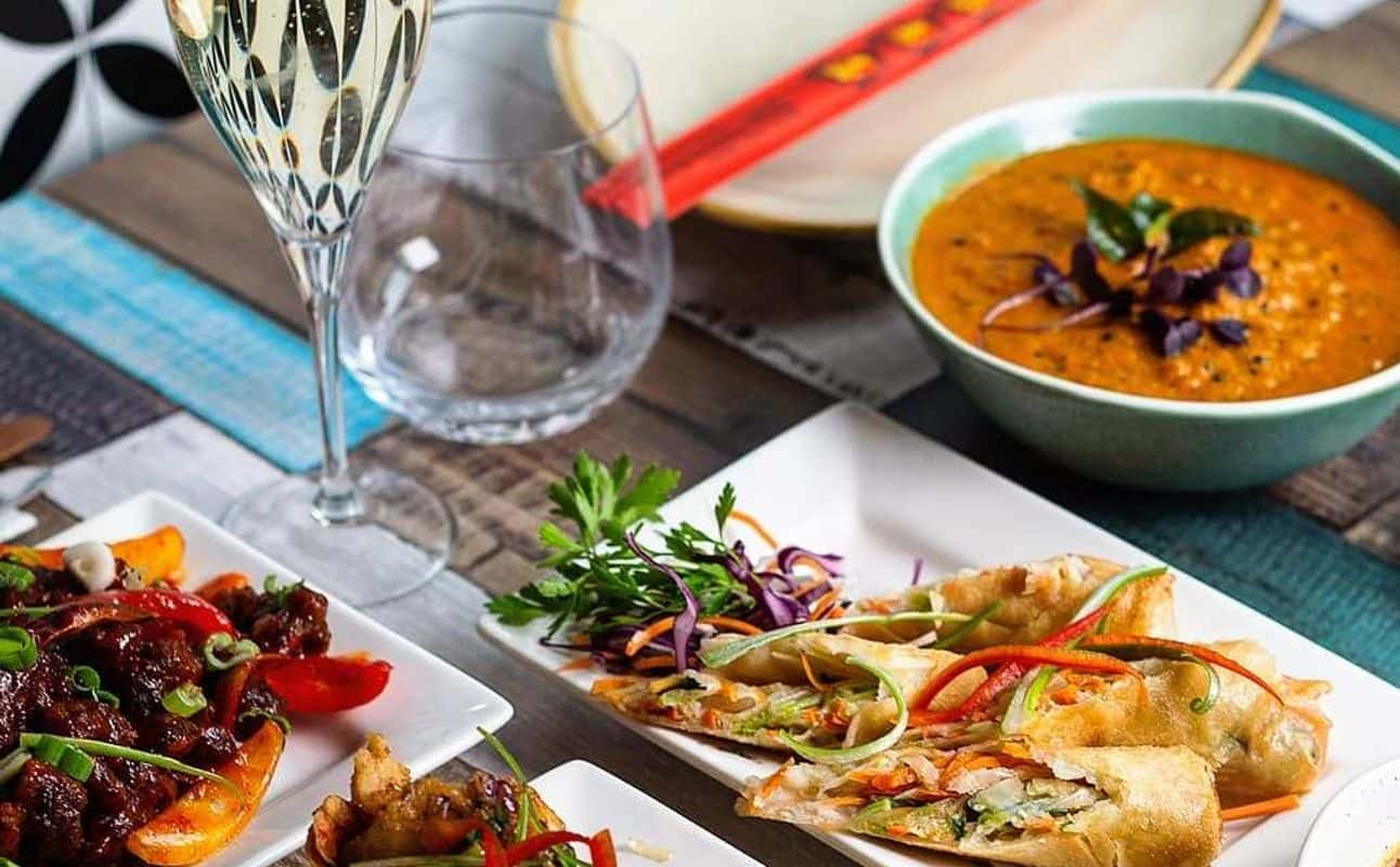 Enjoy Chinese, Indian, Asian, Vegetarian options, Vegan options, Gluten Free options, Dairy free options, Restaurant, Free wifi, Child friendly, Table service, Indoor & outdoor seating, $$, Families, Groups, Special occasion, Kids and Date night cuisine at Rock Salt in Cotham Hill, Bristol