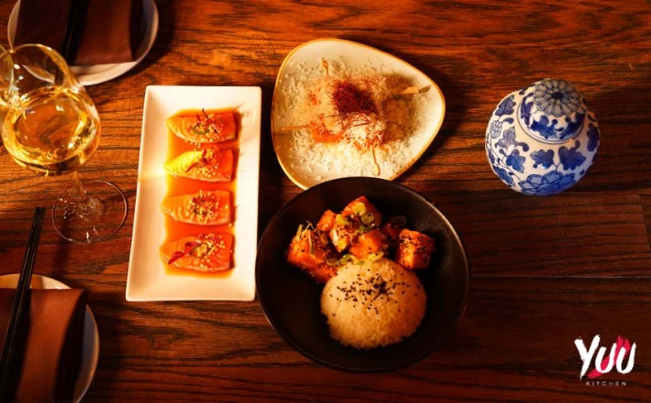 Enjoy Asian, Gluten Free options, Vegan options, Vegetarian options, Restaurant, Wheelchair accessible, Free wifi, Table service, $$, Groups and Families cuisine at Yuu Kitchen in Spitalfields, London