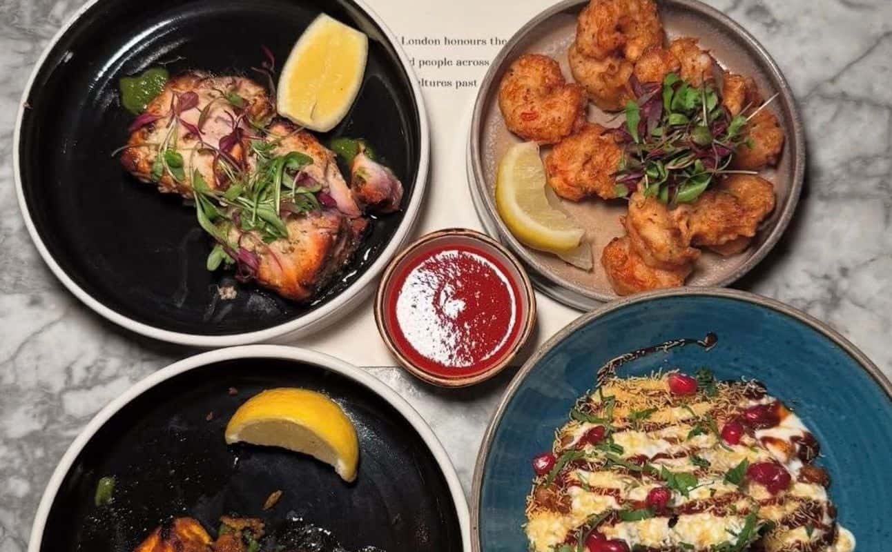 Enjoy Indian, Asian, Vegan options, Vegetarian options, Restaurant, Non-smoking, Indoor & outdoor seating, Street parking, Table service, Wheelchair accessible, $$$, Groups and Families cuisine at 1947 London in Fitzrovia, London