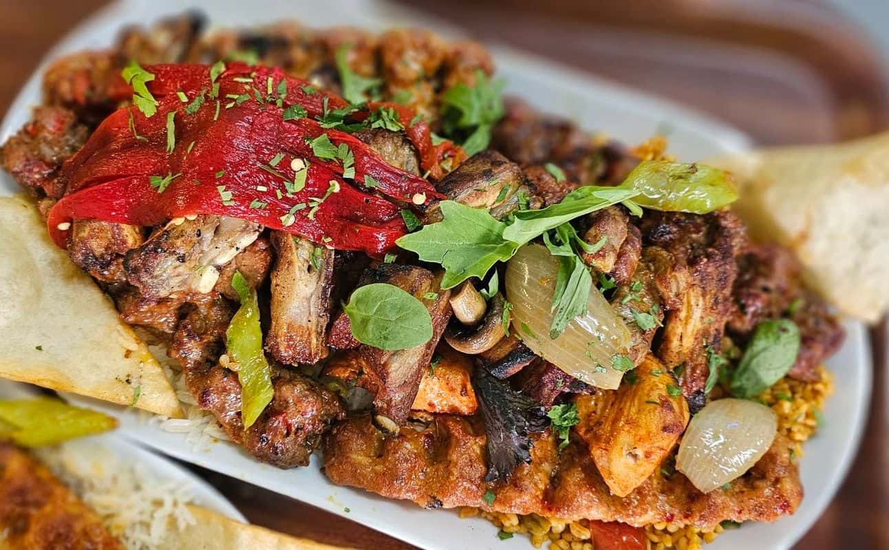 Enjoy Turkish, Mediterranean, Middle Eastern, Vegetarian options, Restaurant, Highchairs available, Table service, Wheelchair accessible, Indoor & outdoor seating, $$, Families and Groups cuisine at Efe Restaurant in Kingswinford, Birmingham