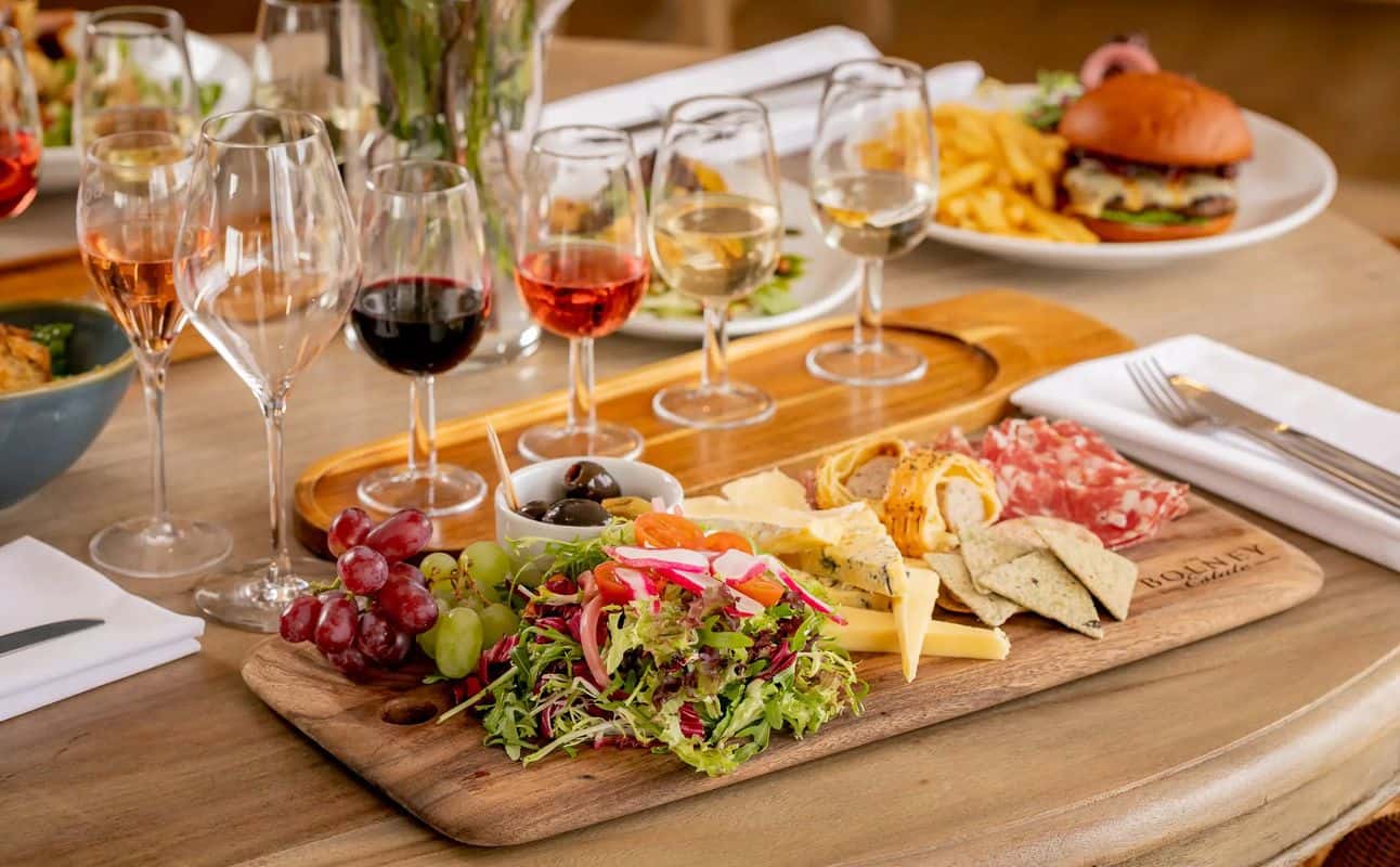 Enjoy British, Vegetarian options, Vegan options, Vineyard, Indoor & outdoor seating, $$$, Groups and Wine bar cuisine at Eighteen Acre @ Bolney Wine Estate in Bolney, Brighton