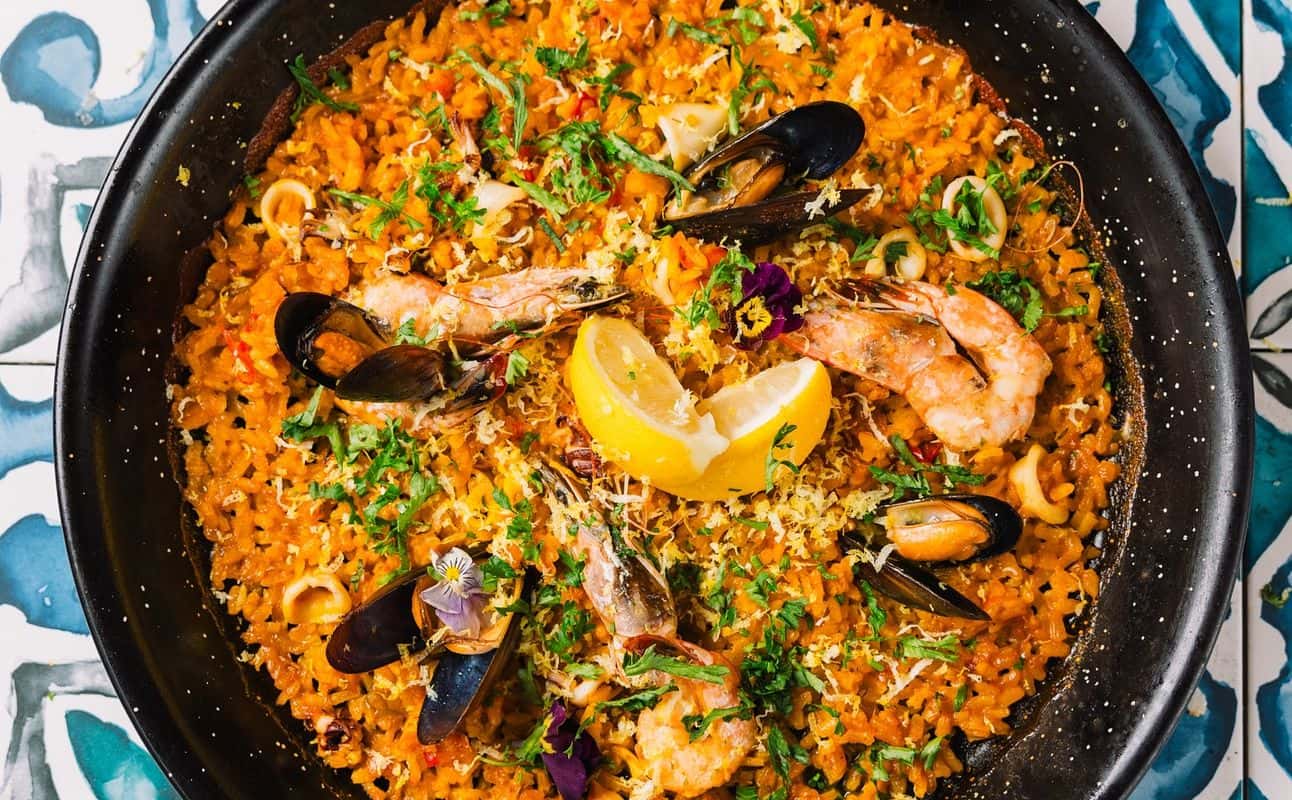 Enjoy Spanish, Mediterranean, Vegetarian options, Vegan options, Gluten Free options, Restaurant, Wine bar, Indoor & outdoor seating, Highchairs available, $$, Live music, Families, Groups and Special occasion cuisine at Alioli in Solihull, Birmingham