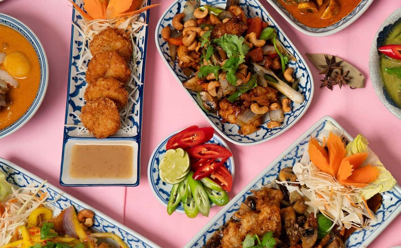 Enjoy Thai, Asian, Gluten Free options, Vegan options, Vegetarian options, Restaurant, Free wifi, Highchairs available, Street parking, Table service, Wheelchair accessible, $$, Families and Groups cuisine at All Siam Thai in Ecclesall Road, Sheffield