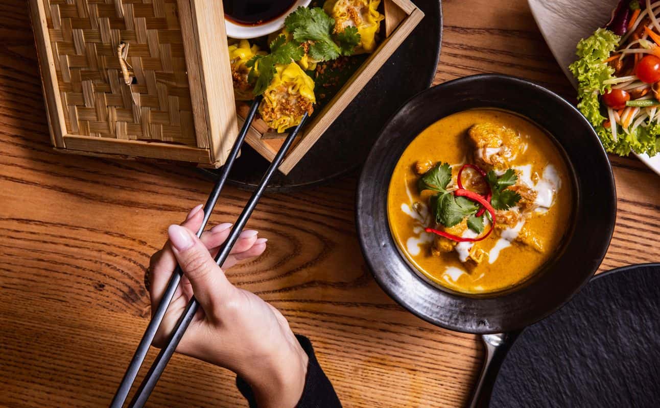 Enjoy Asian, Vegetarian, Thai, Vegan options, Vegetarian options, Gluten Free options, Restaurant, Child friendly, Free wifi, Highchairs available, Dog friendly, Private dining, Wheelchair accessible, Table service, $$$, Families, Groups, Special occasion, Date night, Kids and Business meetings cuisine at Thai Square Islington in Islington, London