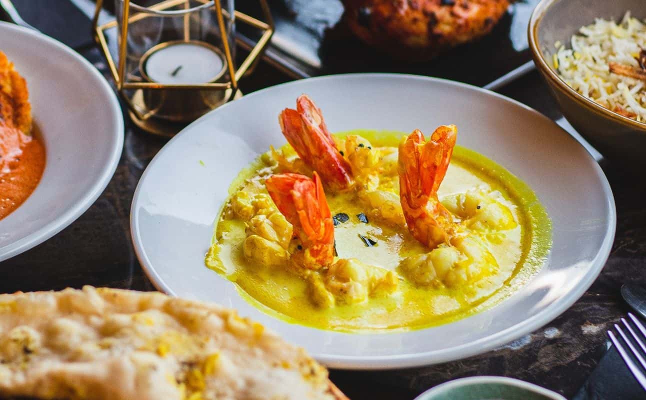 Enjoy Indian, Dairy free options, Gluten Free options, Vegetarian options, Vegan options, Cocktail bar, Restaurant, Diner, Indoor & outdoor seating, Street parking, Wheelchair accessible, Table service, Child friendly, Wine bar, Views, Special occasion, Local cuisine, Hidden gems, Groups, Families, Date night and Bar scene cuisine at Haveli The Yard in Central Bristol, Bristol