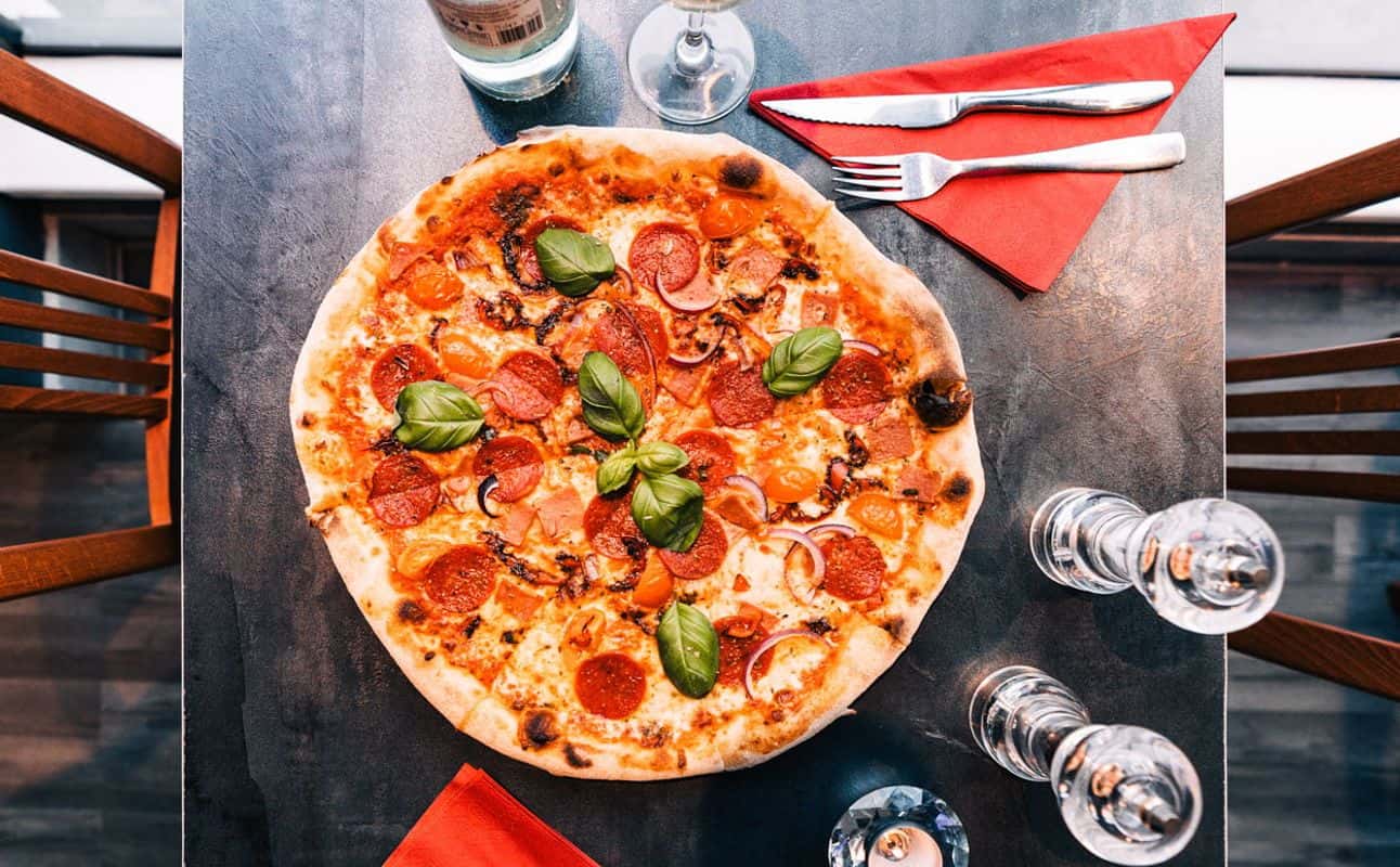 Enjoy Italian, Pizza, Vegetarian options, Vegan options, Gluten Free options, Restaurant, Free wifi, Highchairs available, Table service, $$, Families, Local cuisine and Groups cuisine at Etna Italian in Charminster, Bournemouth