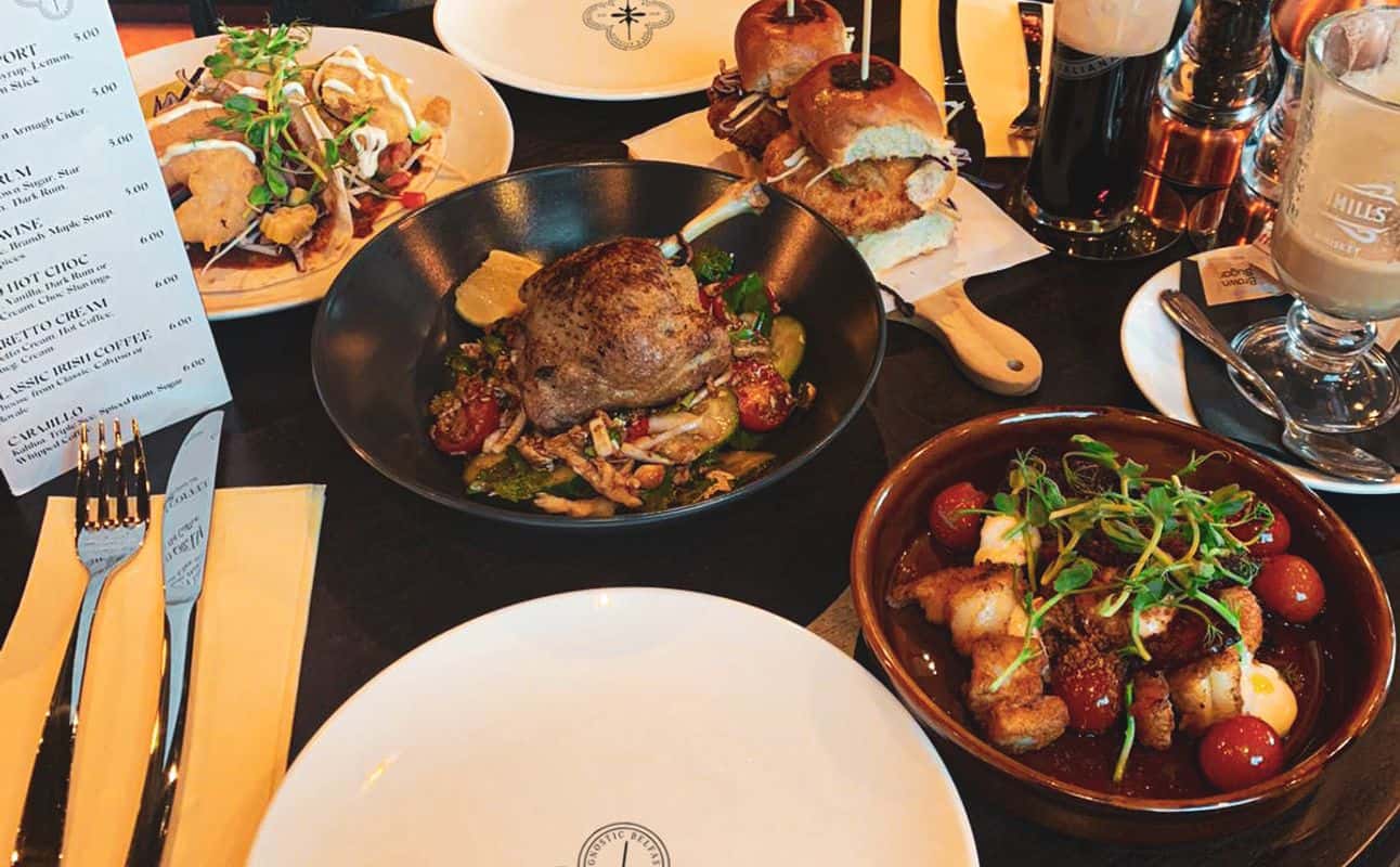 Enjoy Moroccan, British, American, Vegan options, Vegetarian options, Restaurant, $$, Families and Groups cuisine at Gnostic in Belfast City Centre, Belfast