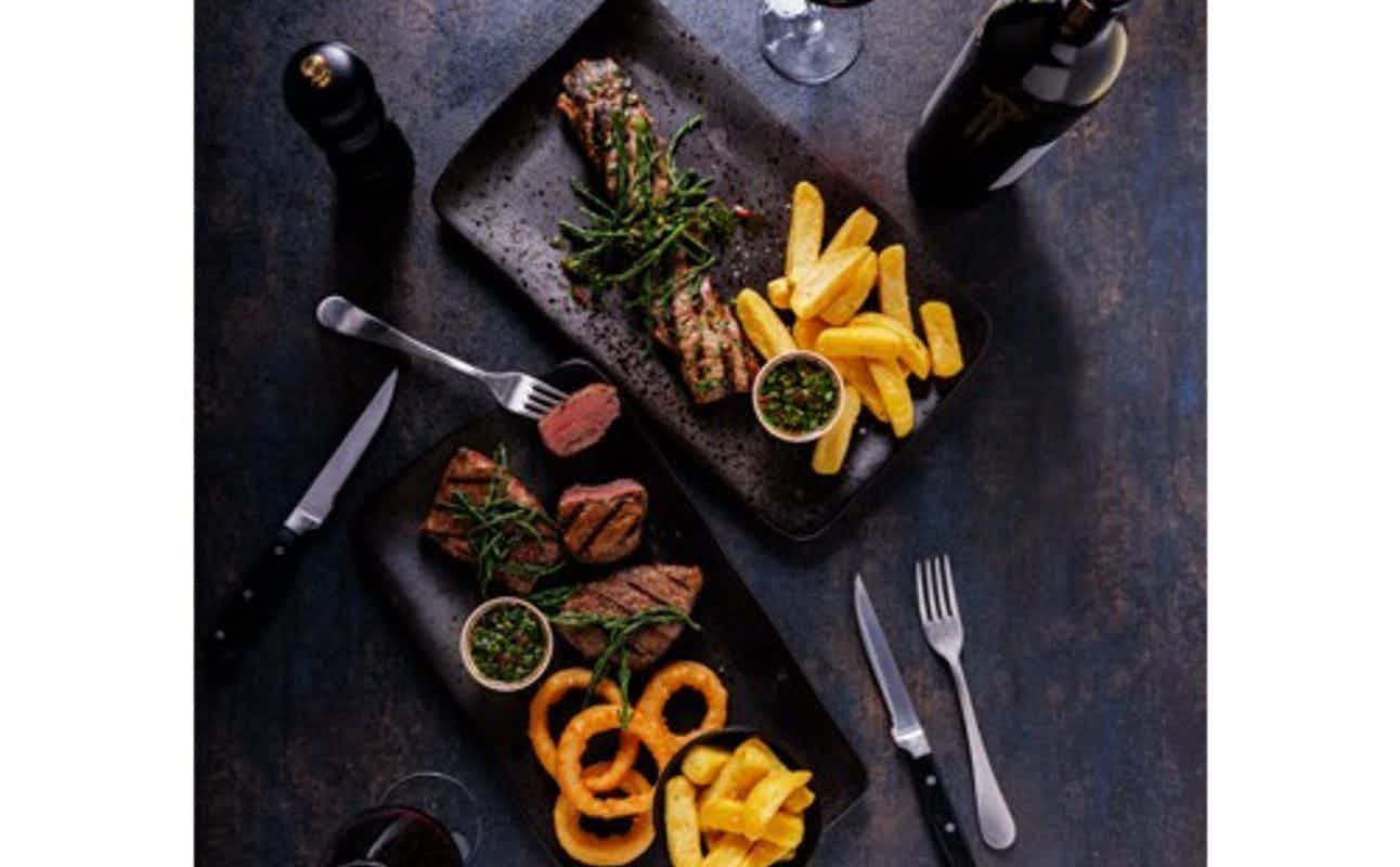Enjoy Steakhouse, Small Plates, Vegan Options, Vegetarian options, Restaurant, Cocktail Bar, Highchairs available, Free Wifi, Table service, $$, Groups, Business Meetings, Date night, Special Occasion and Families cuisine at Bar + Block Bristol in Central Bristol, Bristol