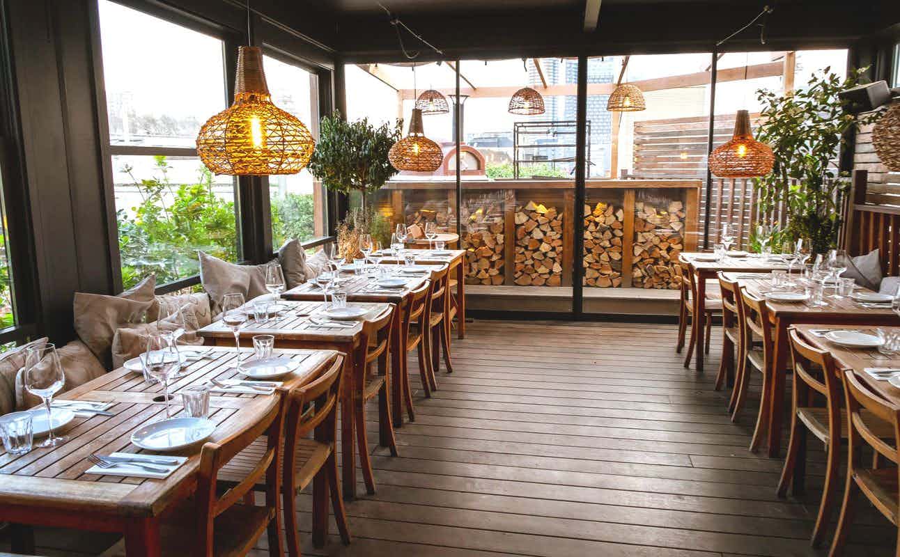 Enjoy British, Vegan Options, Vegetarian options, Gluten Free Options, Cocktail Bar, Bars & Pubs, Late night, Free Wifi, $$, Groups, Date night and Wine Bar cuisine at TT Rooftop Restaurant in Shoreditch, London