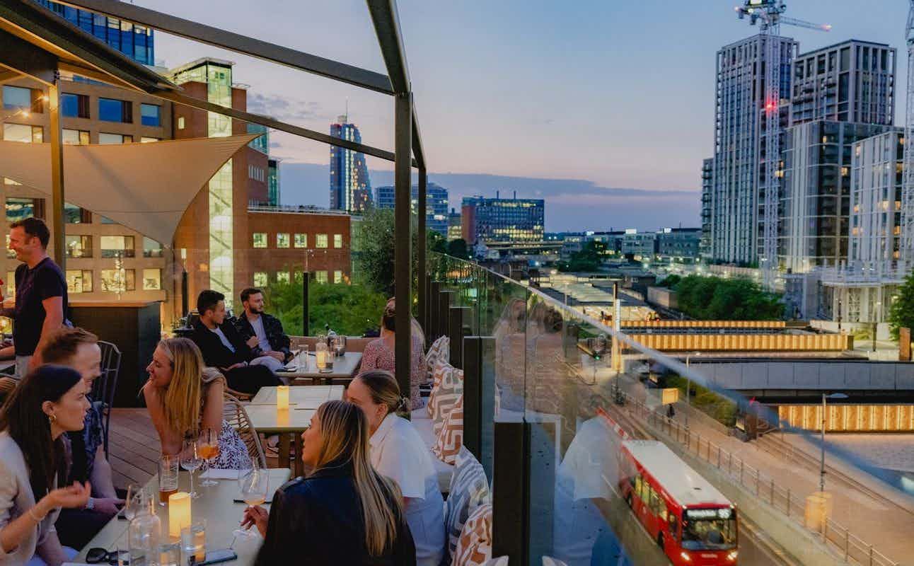 Enjoy Grill & Barbeque, Burgers and Seafood cuisine at Rooftop at The Broadcaster in White City, London