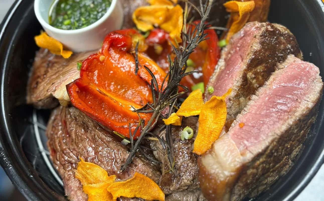 Enjoy Argentinian, Latin American, Spanish, Vegan options, Restaurant, Free wifi, Table service, $$, Live music and Groups cuisine at La Querencia Leith Walk in Leith, Edinburgh