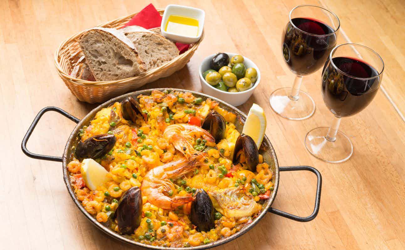 Enjoy Small Plates and Spanish cuisine at Jamon Jamon Belsize in Belsize, London