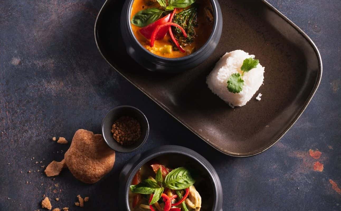 Enjoy Thai, Asian, Vegetarian options, Vegan options, Gluten Free options, Restaurant, Highchairs available, Street parking, Table service, Indoor & outdoor seating, Non-smoking, Free wifi, Dog friendly, $, Live music, Families and Local cuisine cuisine at Nusara Poole in Poole, Bournemouth