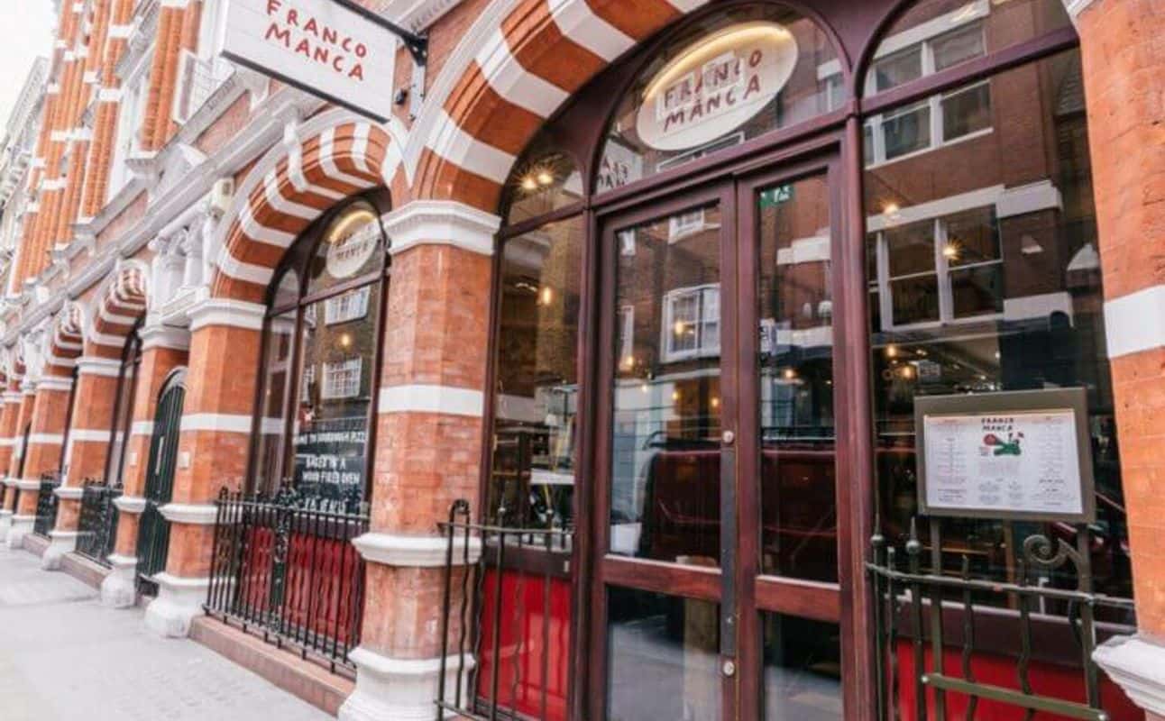 Enjoy Italian, Pizza, Vegan options, Restaurant, Highchairs available, Free wifi, Table service, Wheelchair accessible, $$, Families, Groups and Special occasion cuisine at Franco Manca Covent Garden in Covent Garden, London