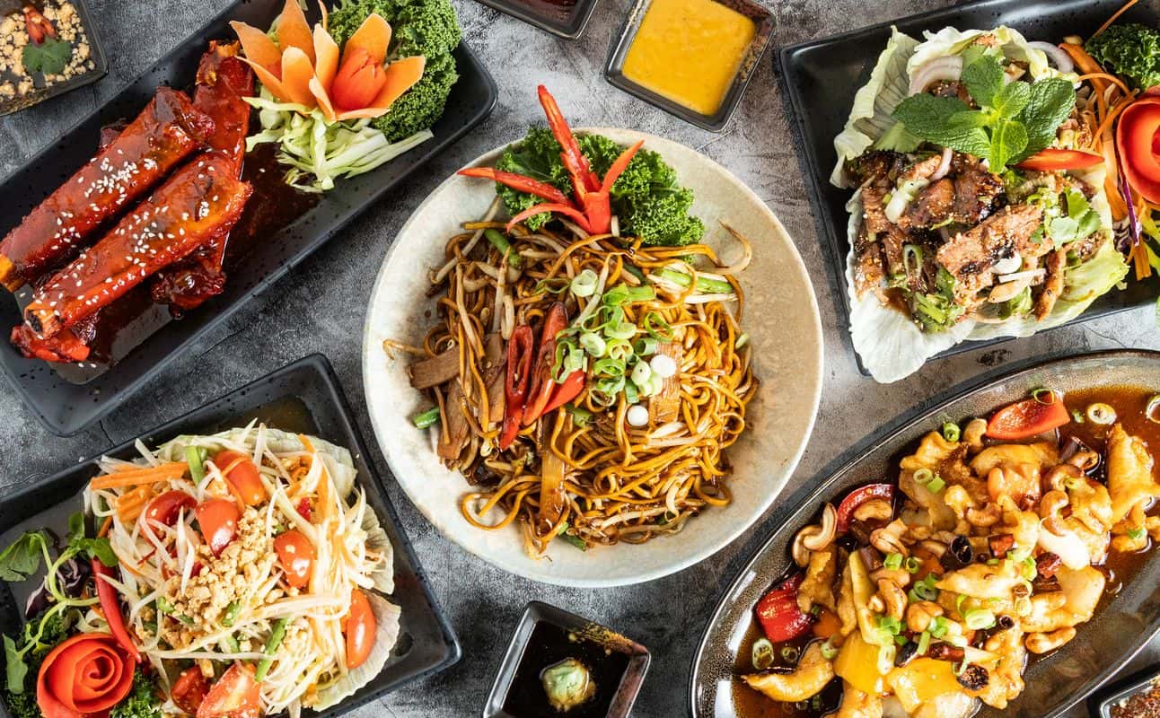 Enjoy Thai, Vegan options, Vegetarian options, Restaurant, Table service, Child friendly, $$$, Families and Groups cuisine at Dee Thai in Hale, Manchester