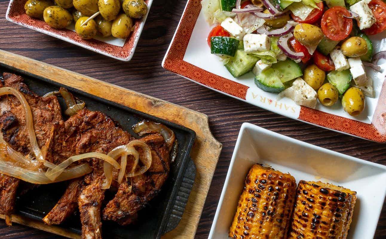 Enjoy Steakhouse, Halal and Grill & Barbeque cuisine at Sahara Grill Hounslow in Hounslow, London