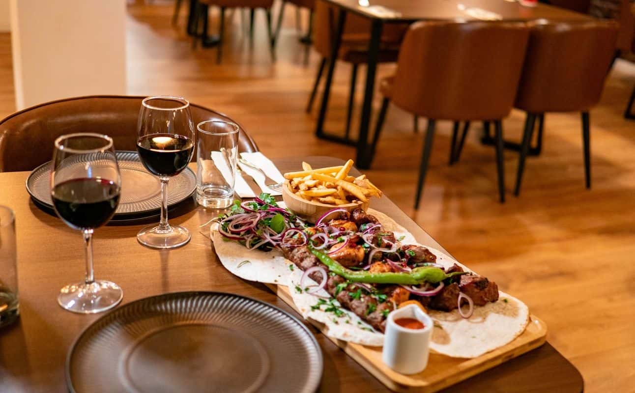 Enjoy Georgian, Vegetarian options, Vegan options, Restaurant, Table service, $$, Groups and Families cuisine at Genatsvale Georgian Restaurant in Cardiff Central, Cardiff