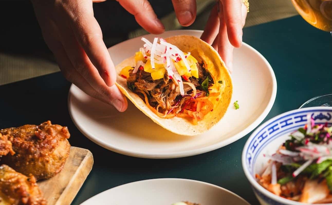 Enjoy Asian, Vegan options, Vegetarian options, Restaurant, Indoor & outdoor seating, Private dining, $$, Groups, Date night, Bar scene and Hidden gems cuisine at TA-KO in Stoke Newington, London