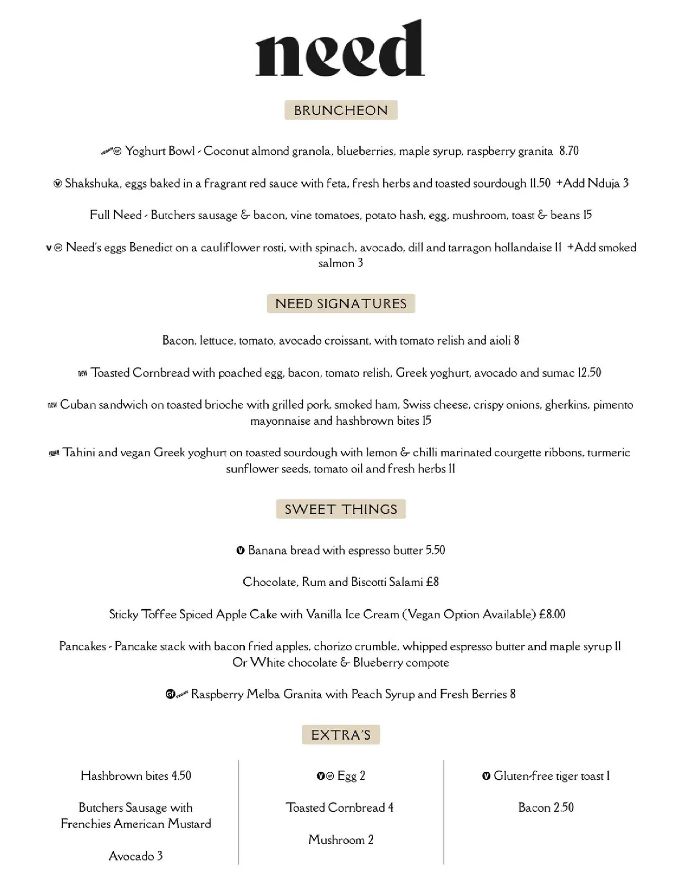 Need menu, page 1