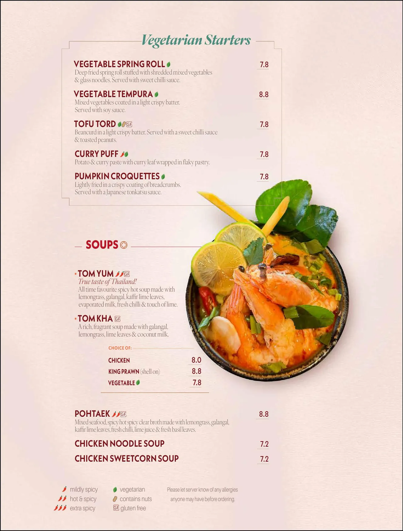 Mekong Thai menu, page 4