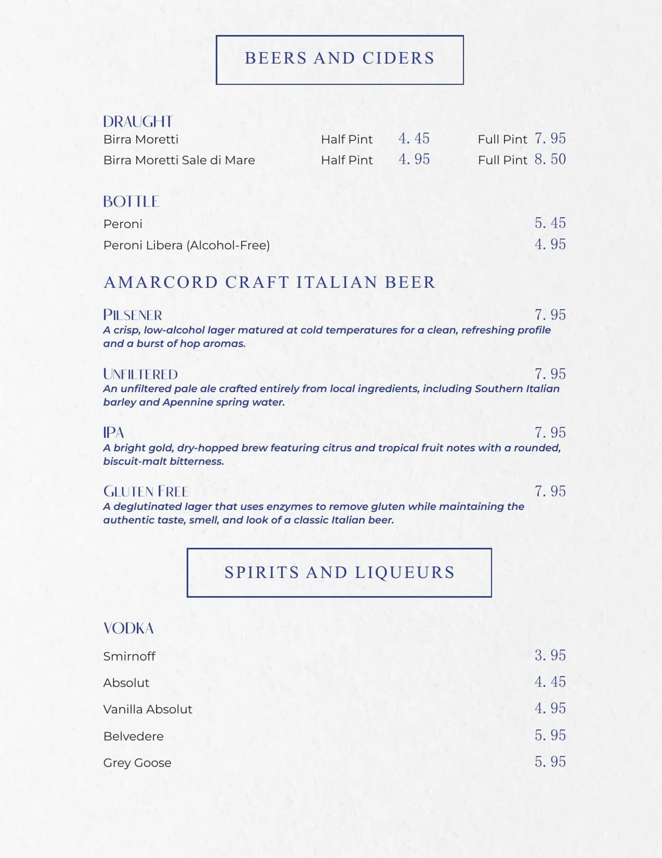 Joia Restaurant menu, page 12