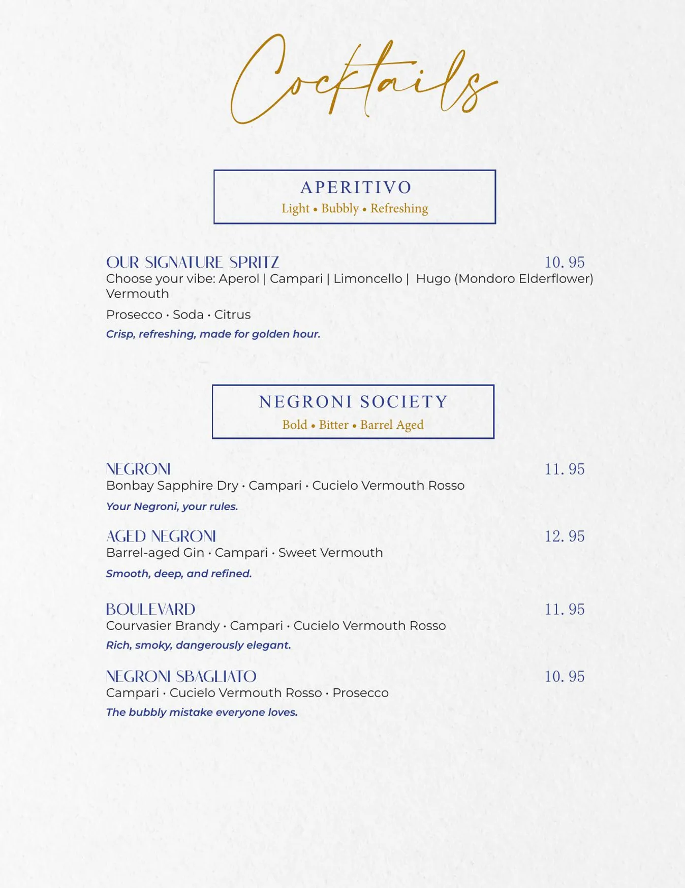 Joia Restaurant menu, page 8
