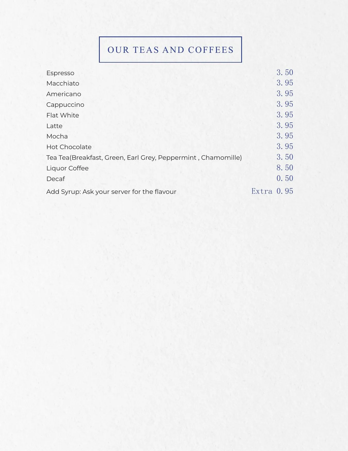 Joia Restaurant menu, page 16