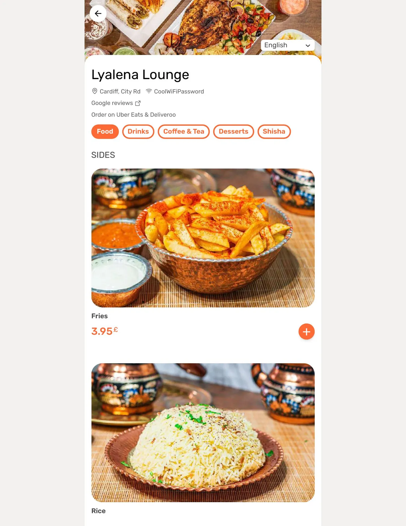 Lyalena Lounge menu, page 23