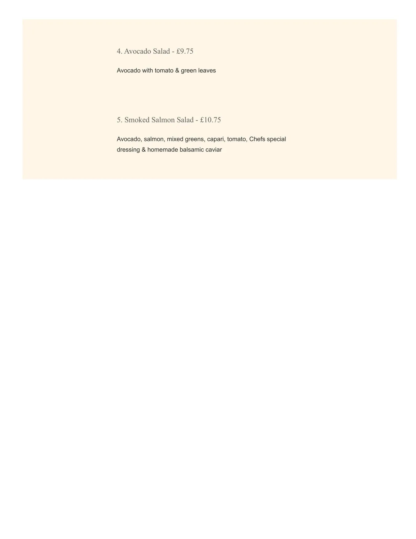 MediTerra Kitchen menu, page 19