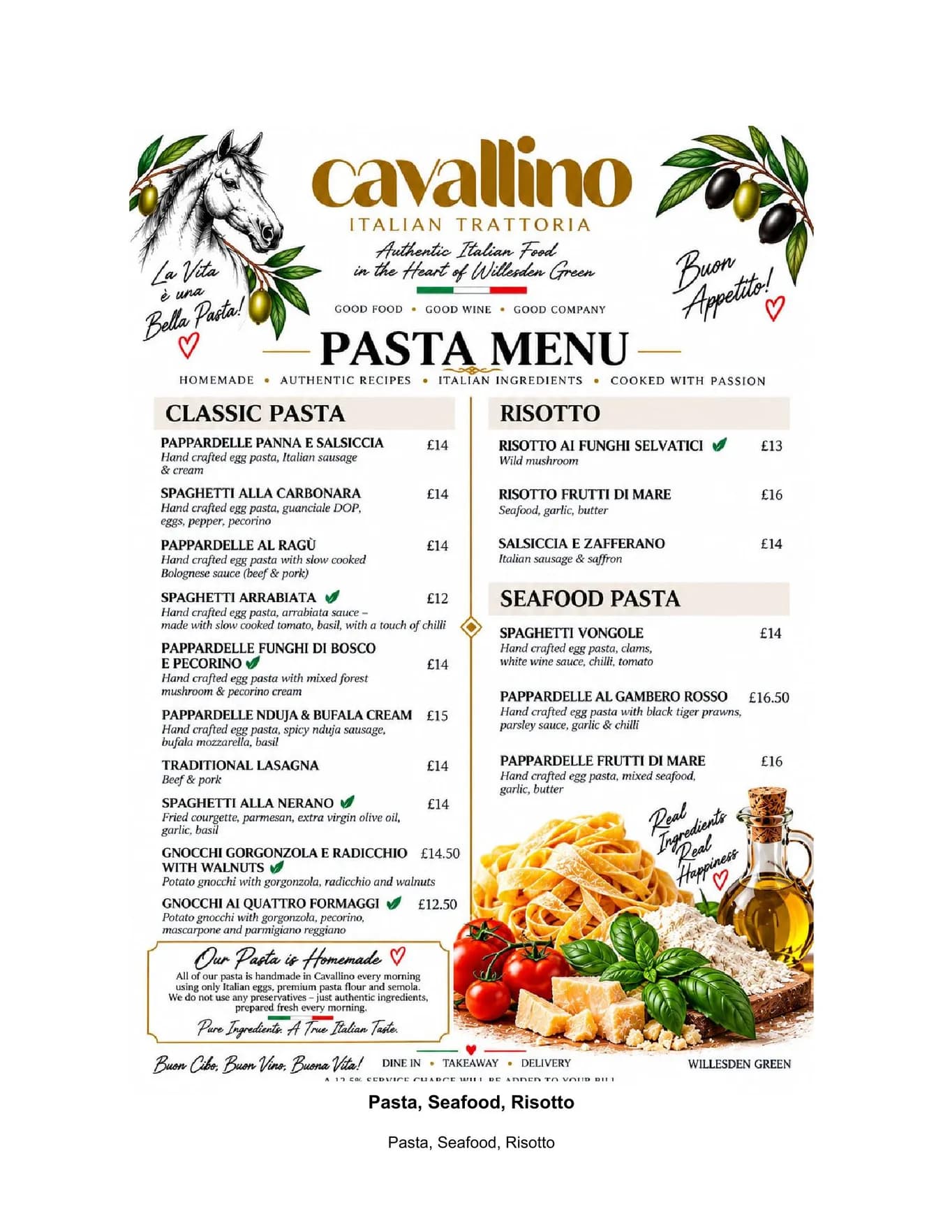 Cavallino menu, page 3