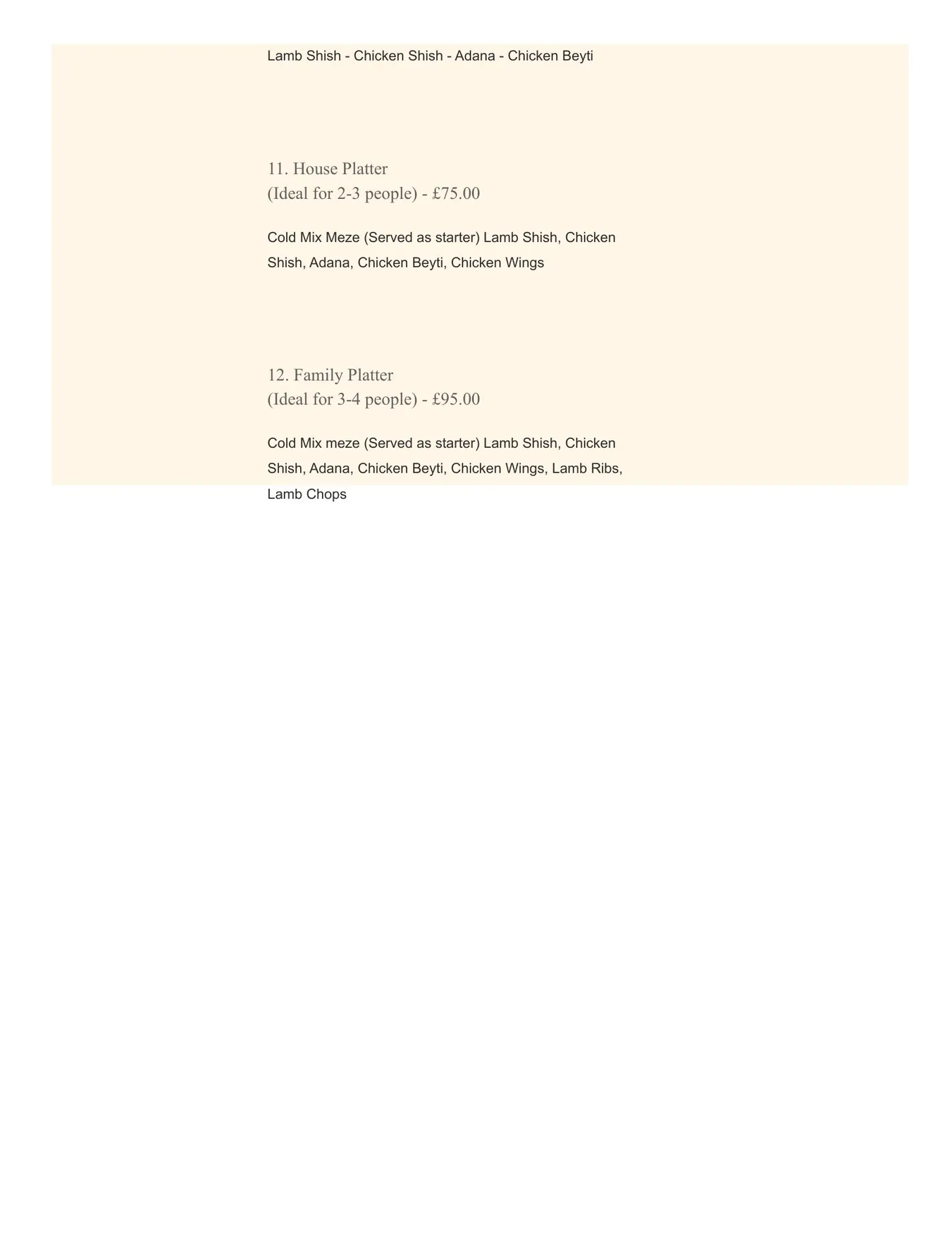 MediTerra Kitchen menu, page 14