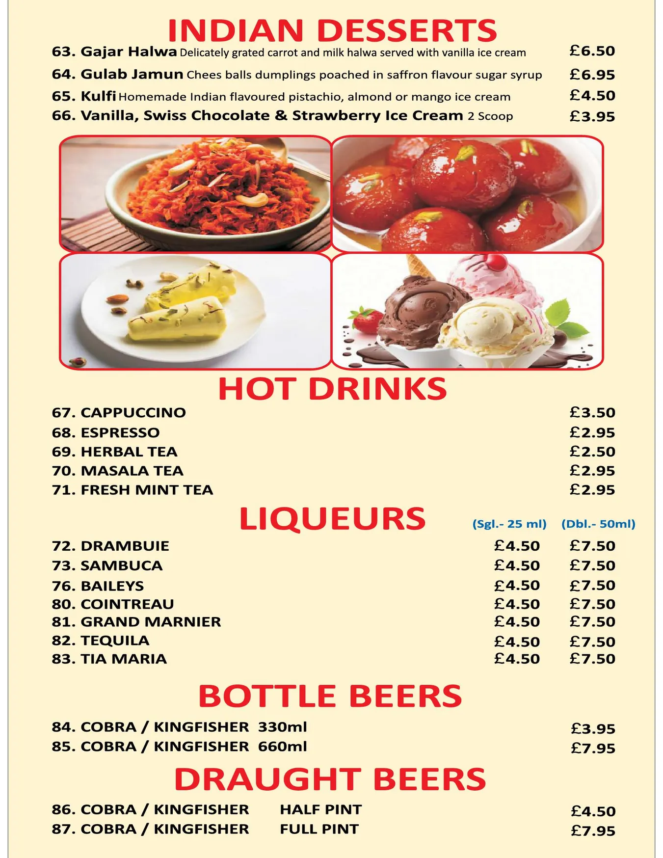 Indian Rasoi Restaurant menu, page 7