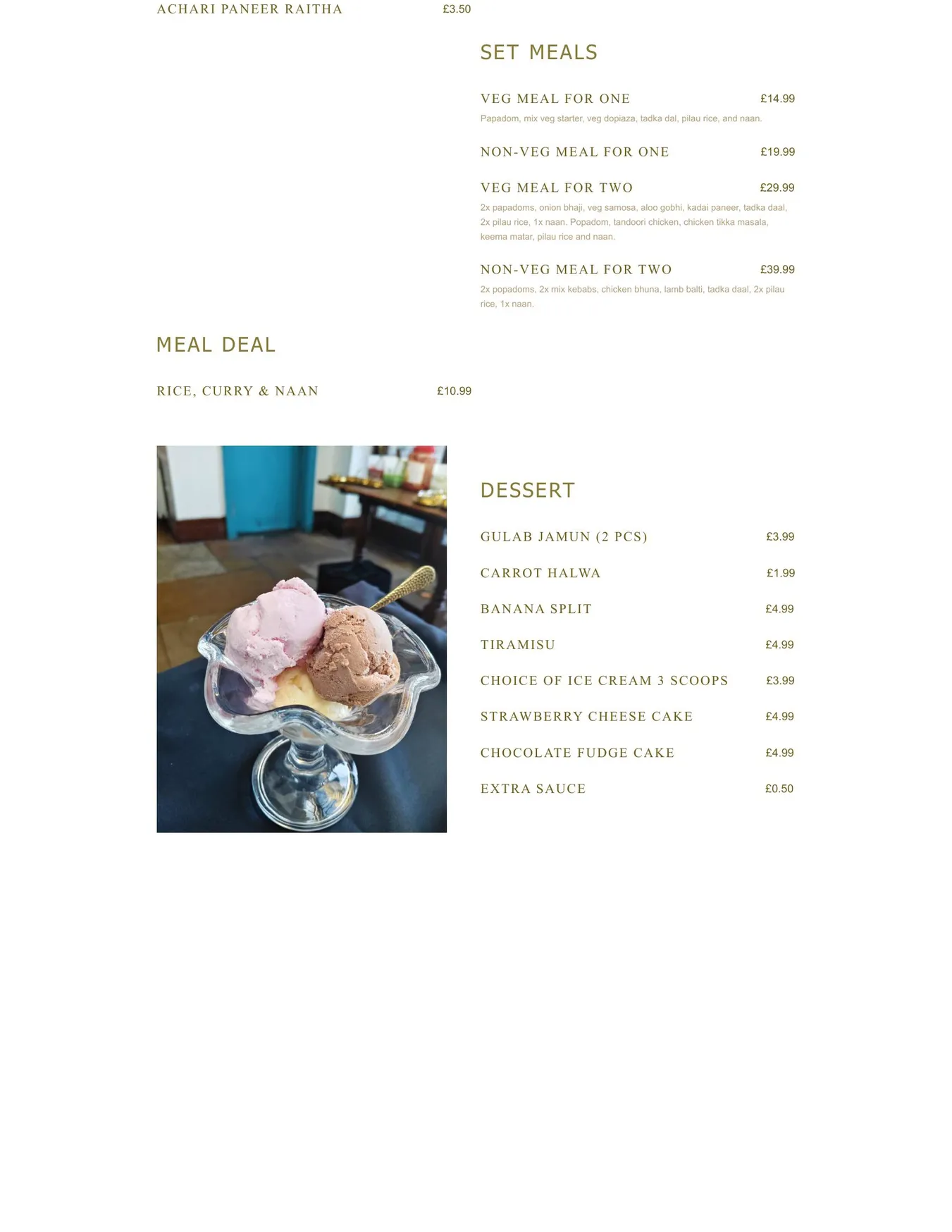 DUM-PUKHT Classic Indian Restaurant & Bar menu, page 14