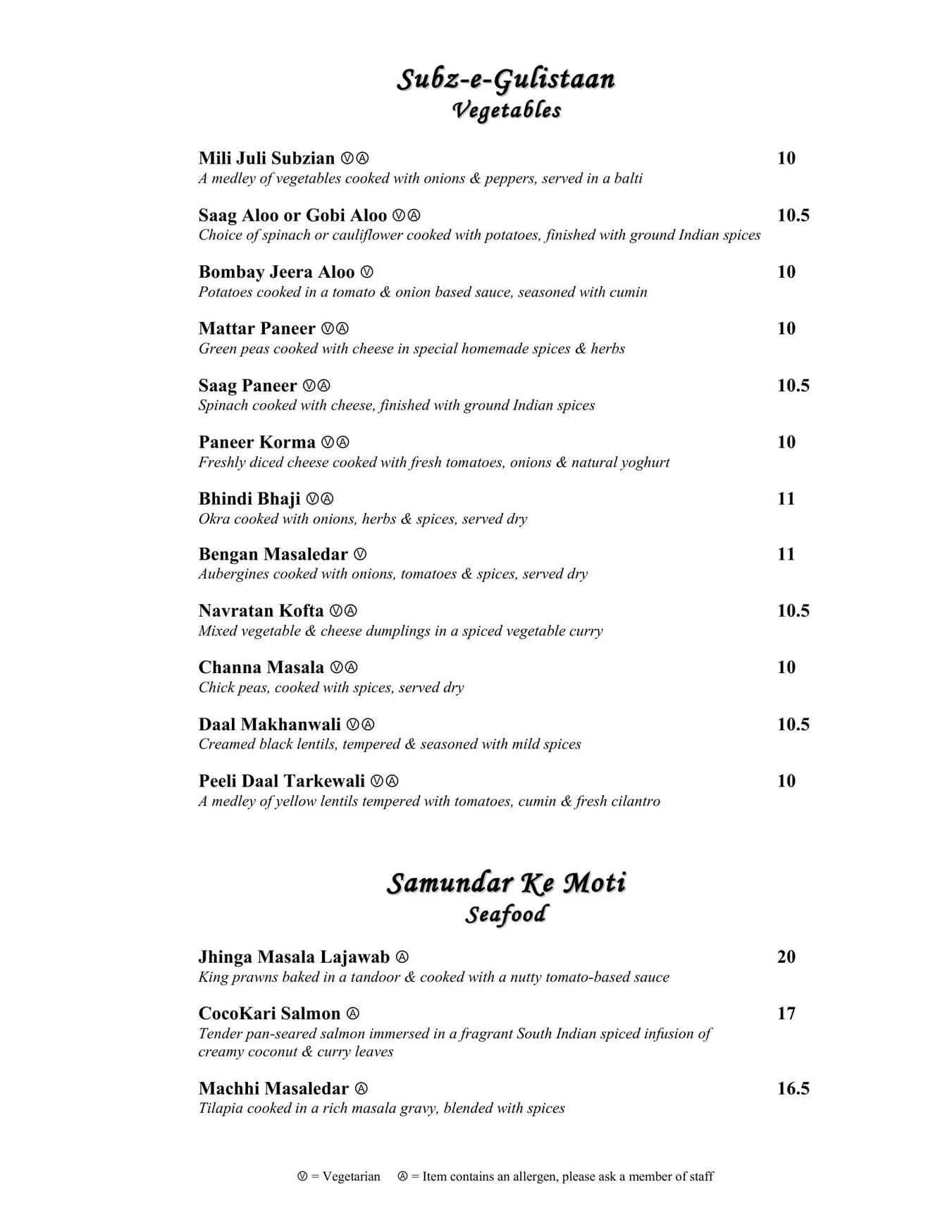 Laguna menu, page 5
