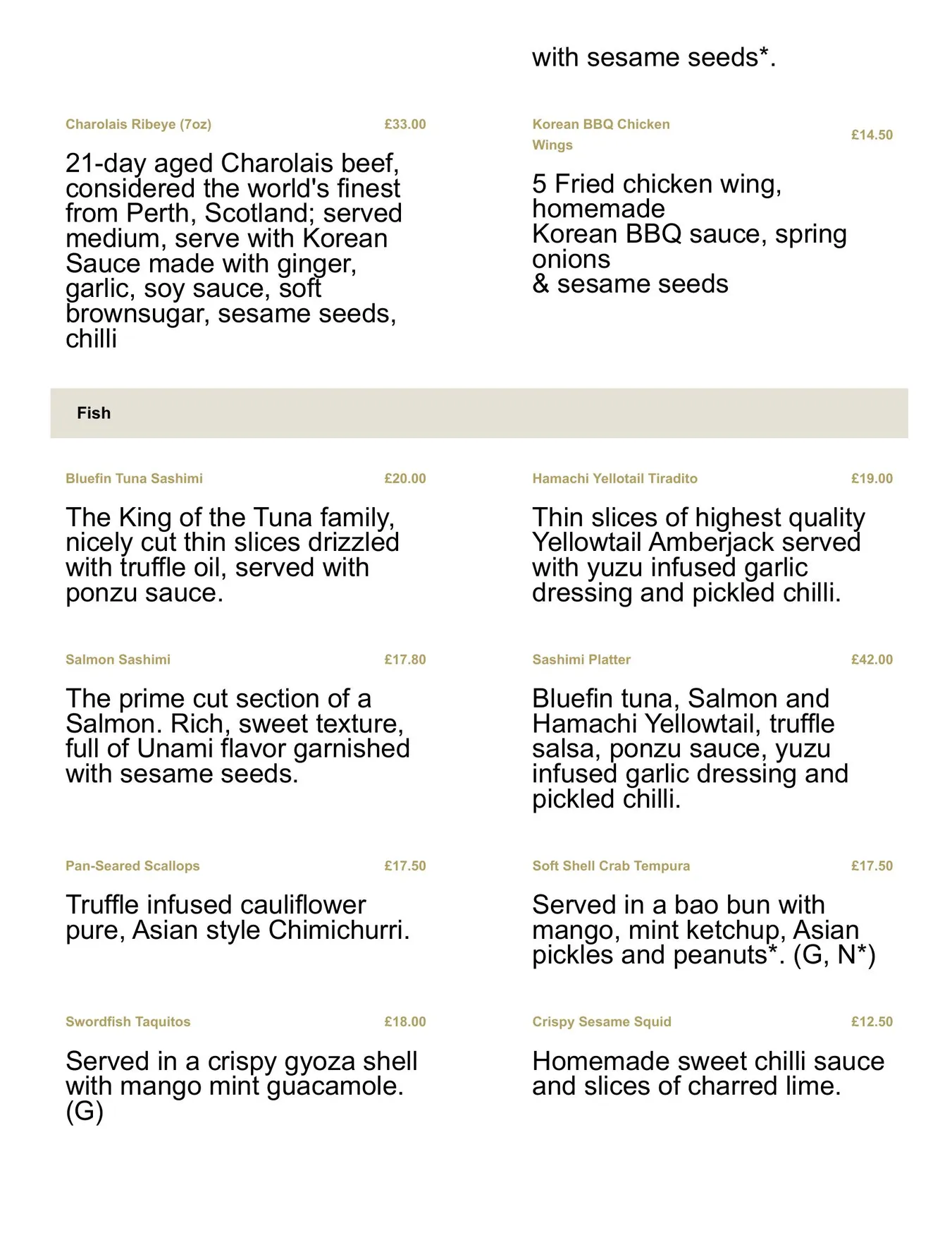 MBER menu, page 2