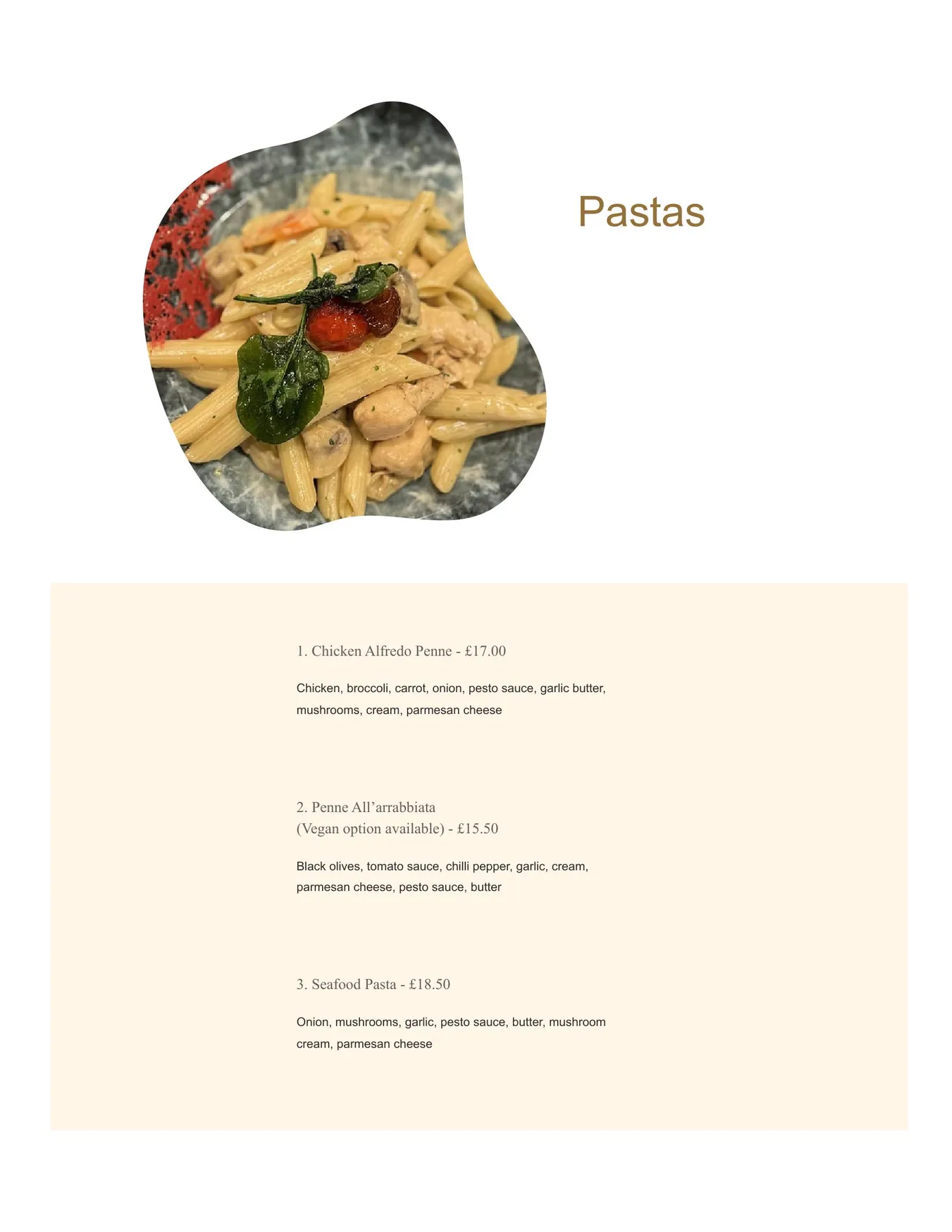 MediTerra Kitchen menu, page 17