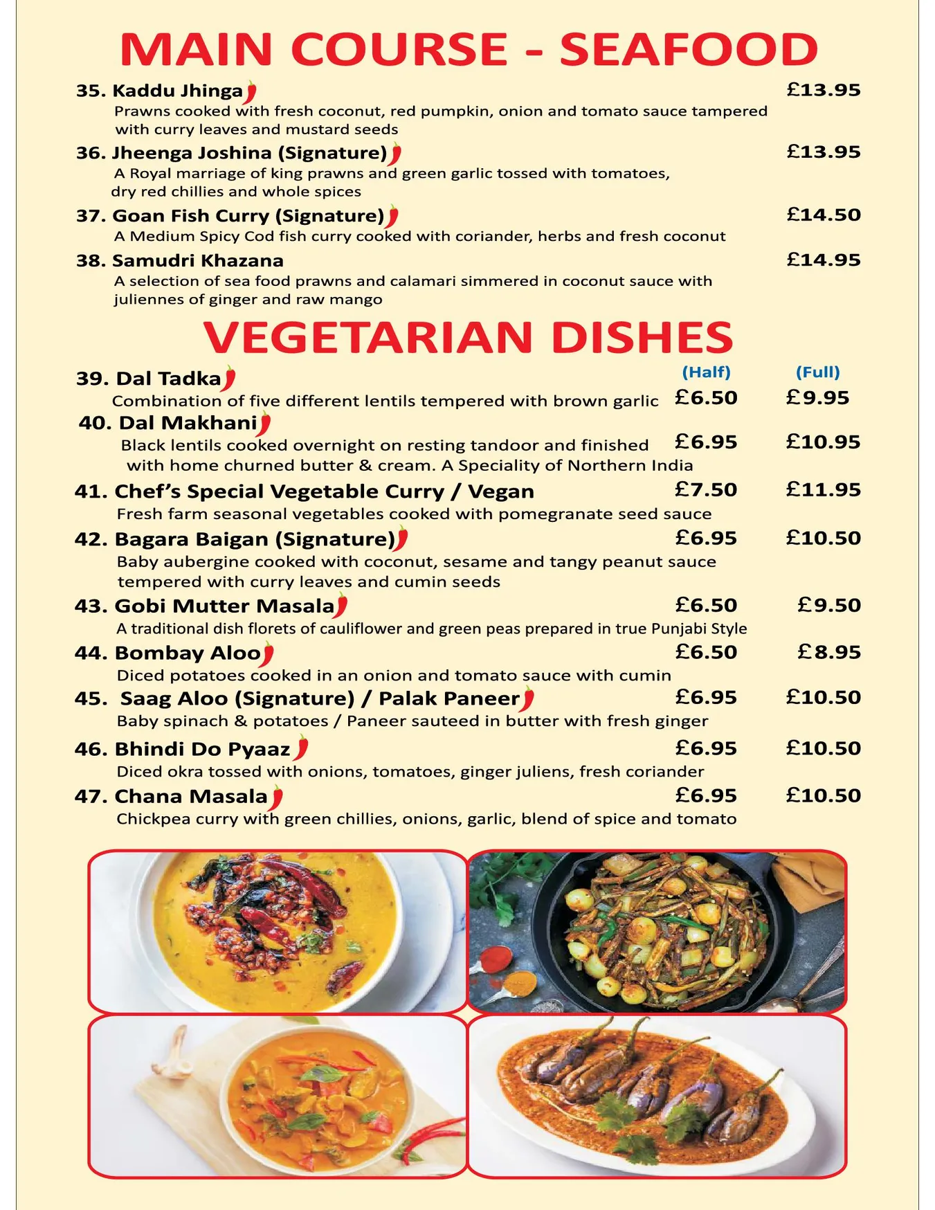 Indian Rasoi Restaurant menu, page 5