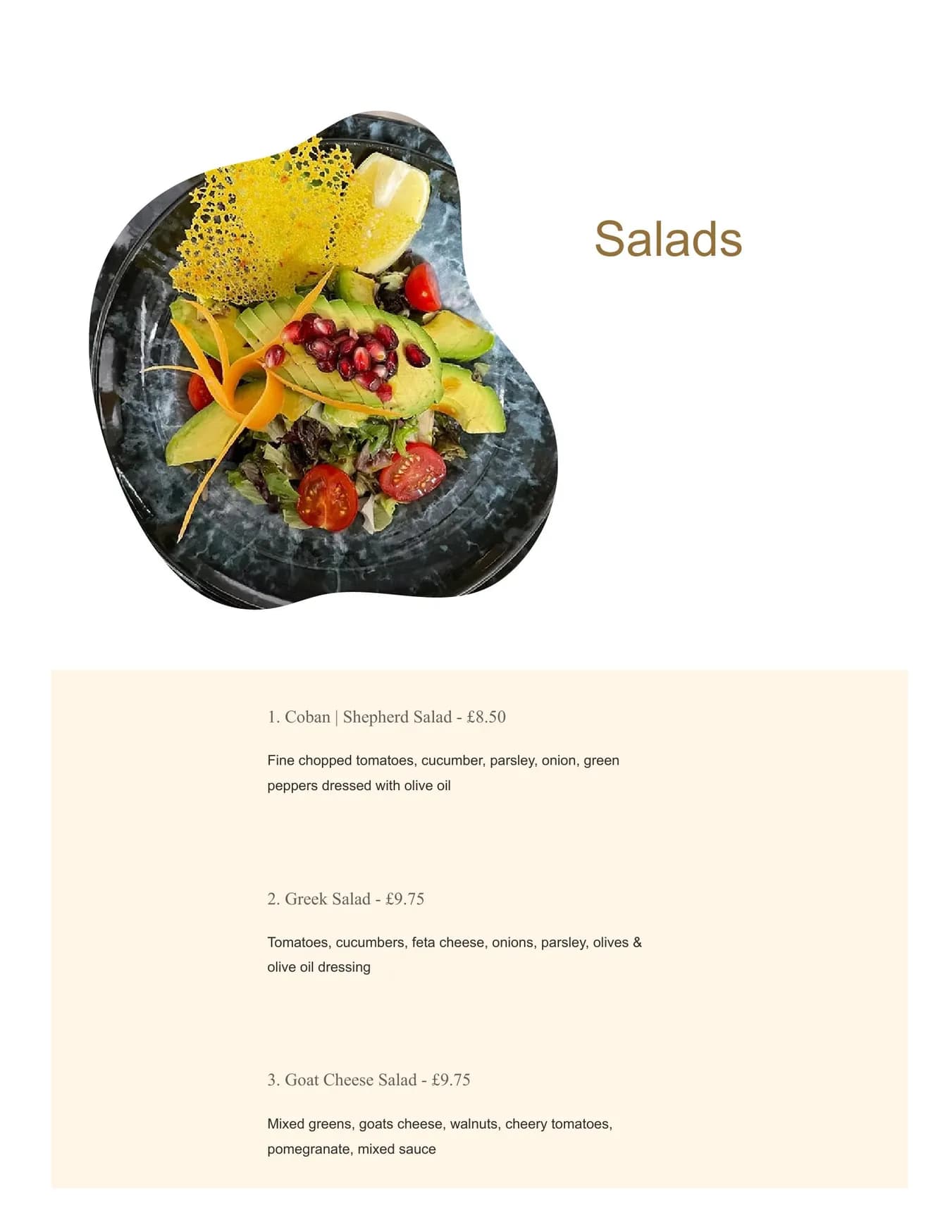 MediTerra Kitchen menu, page 18