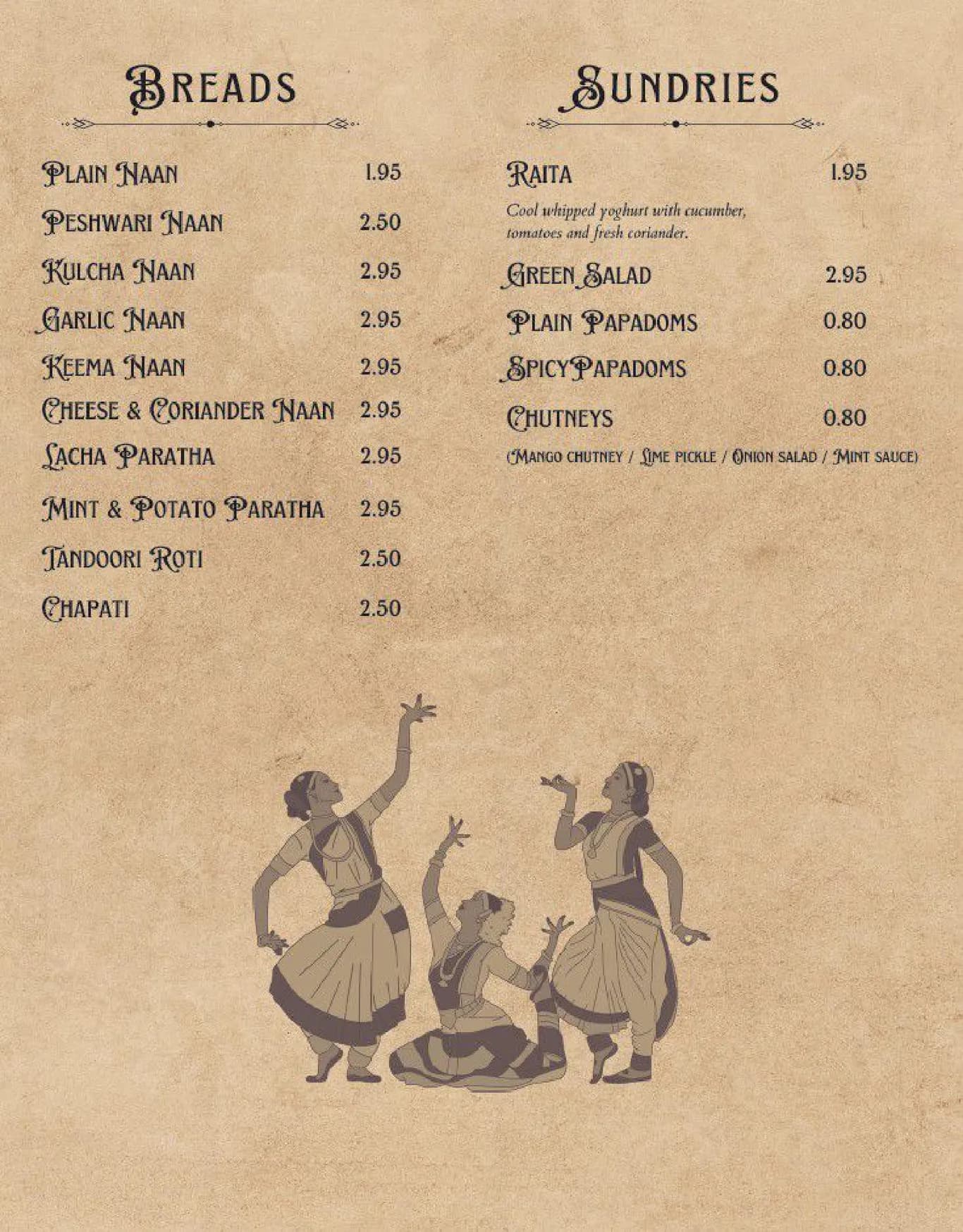 Calcutta 16 menu, page 8