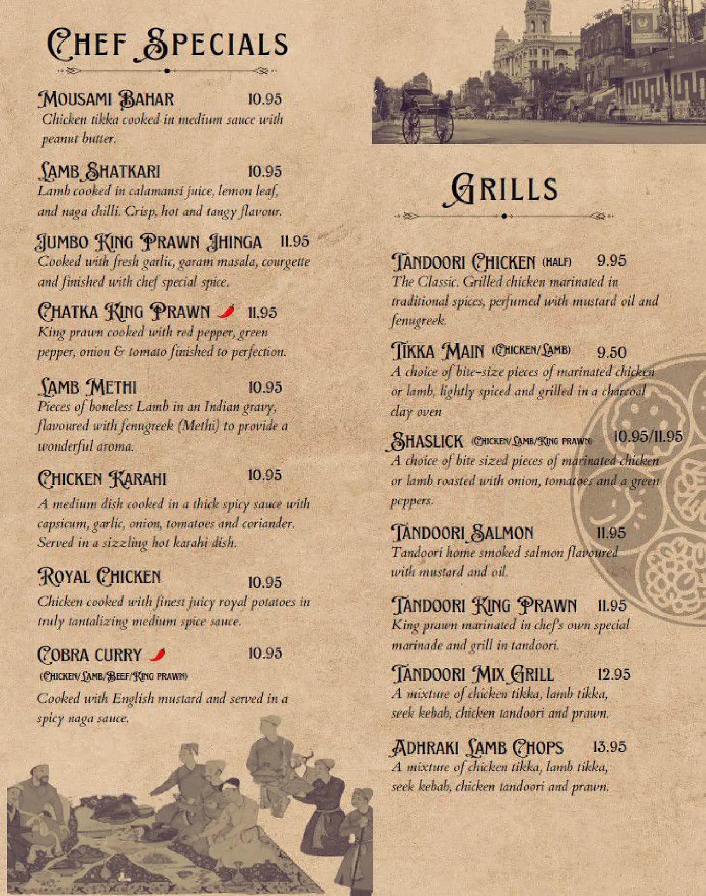 Calcutta 16 menu, page 5