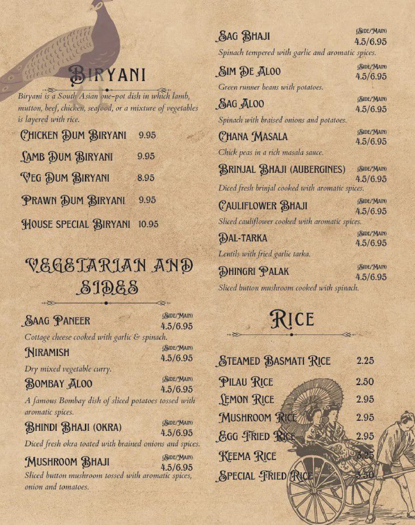 Calcutta 16 menu, page 7