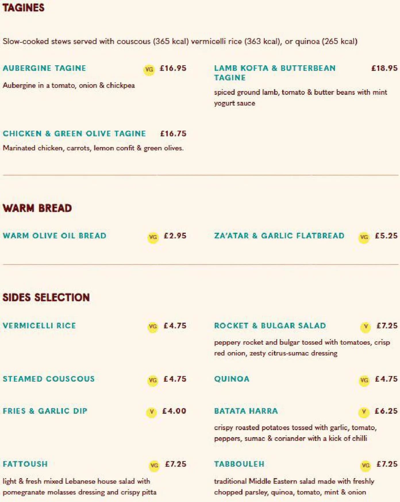 Comptoir Libanais menu, page 4
