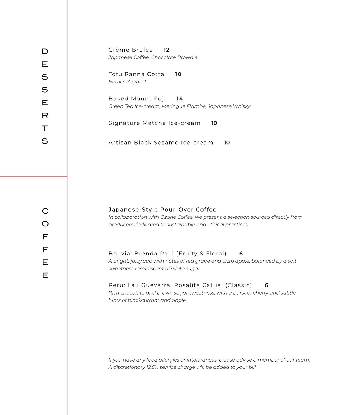 Satori menu, page 4