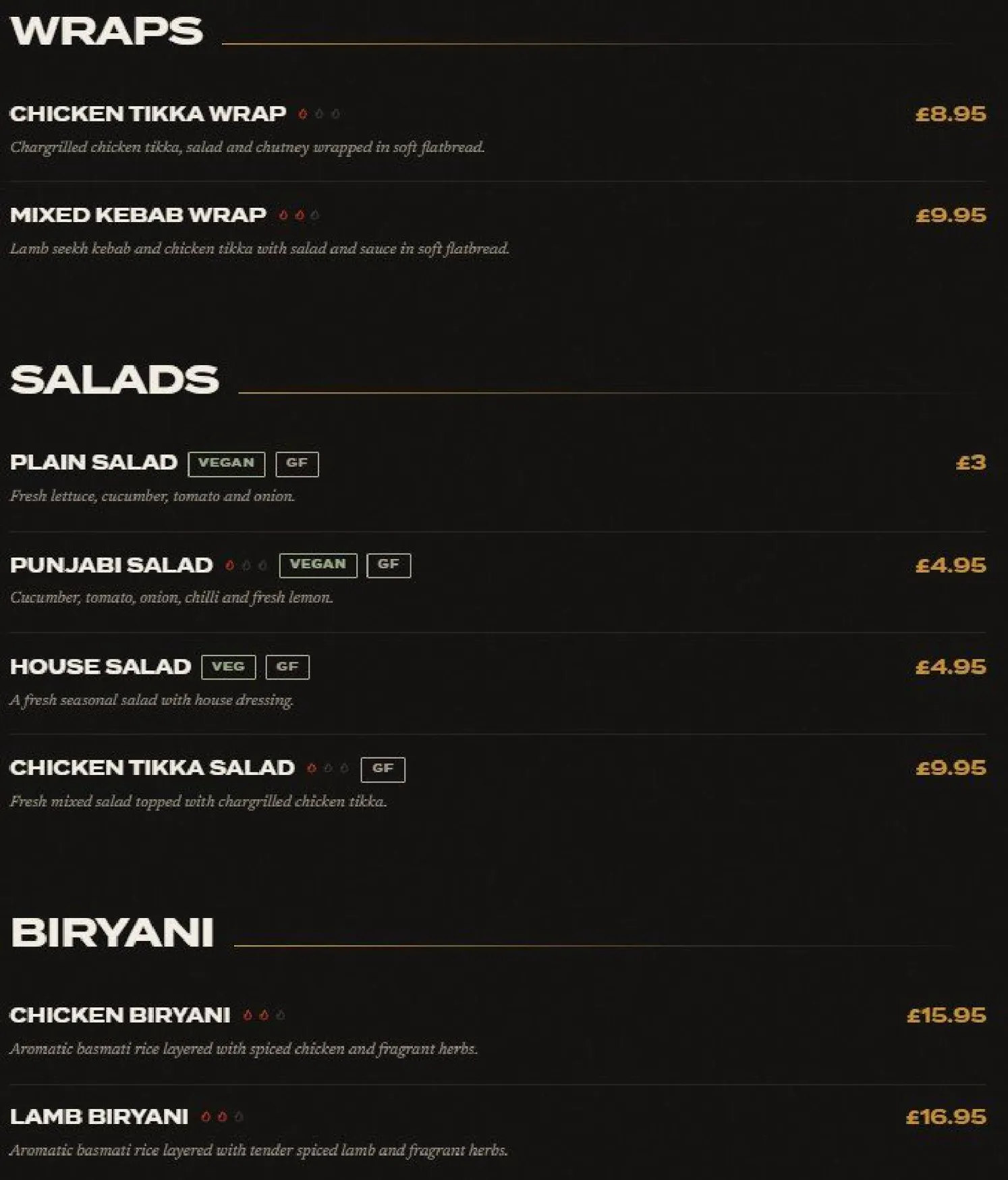 Legends Bar & Grill menu, page 5