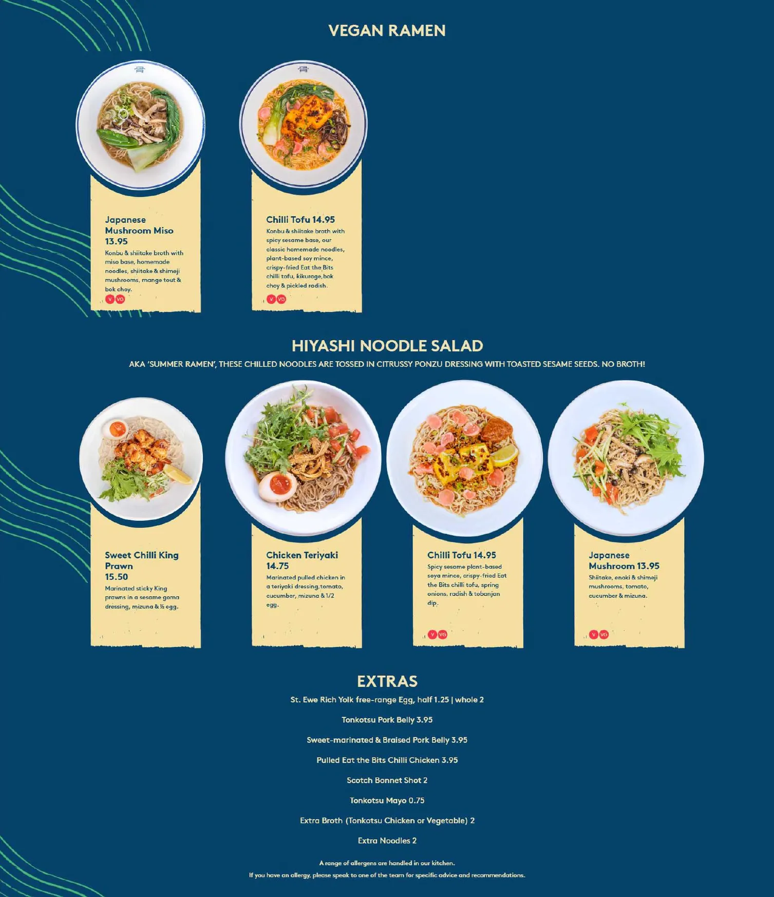 Tonkotsu menu, page 2