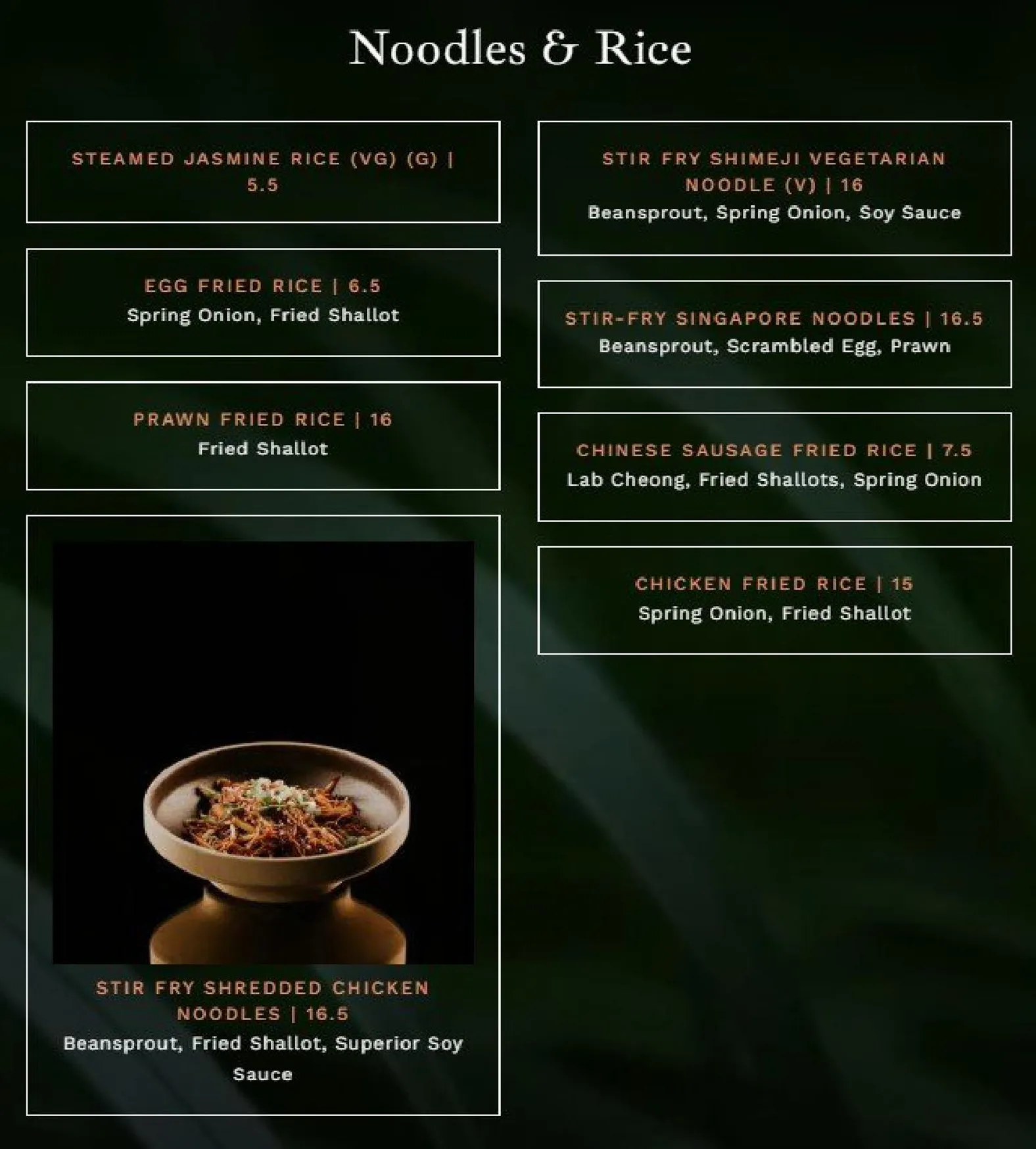 Lulu Wild menu, page 9