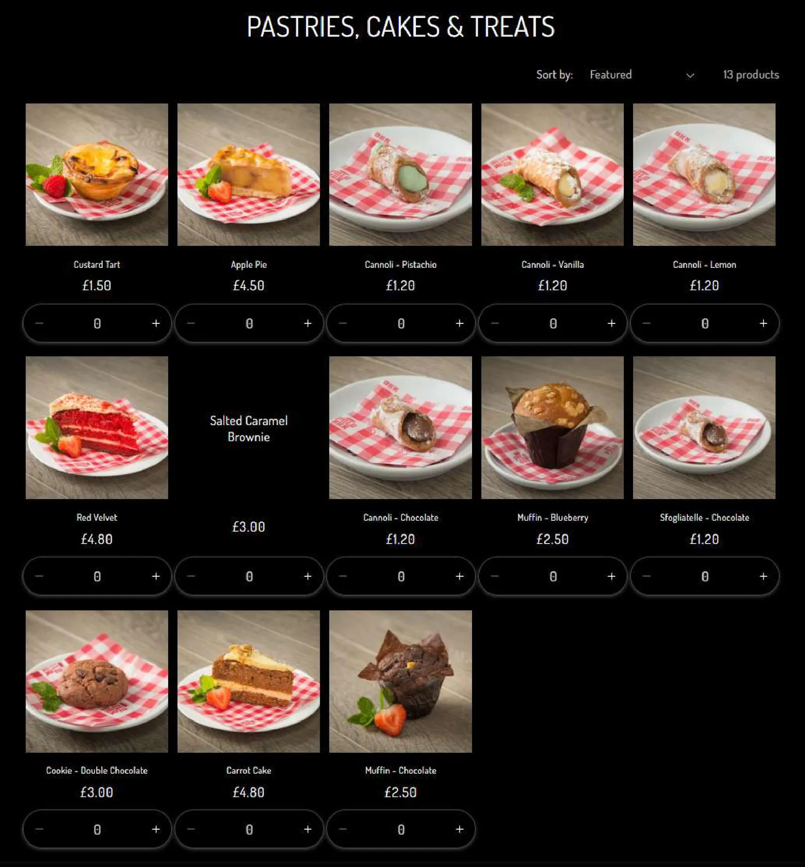 Polo Bar menu, page 8