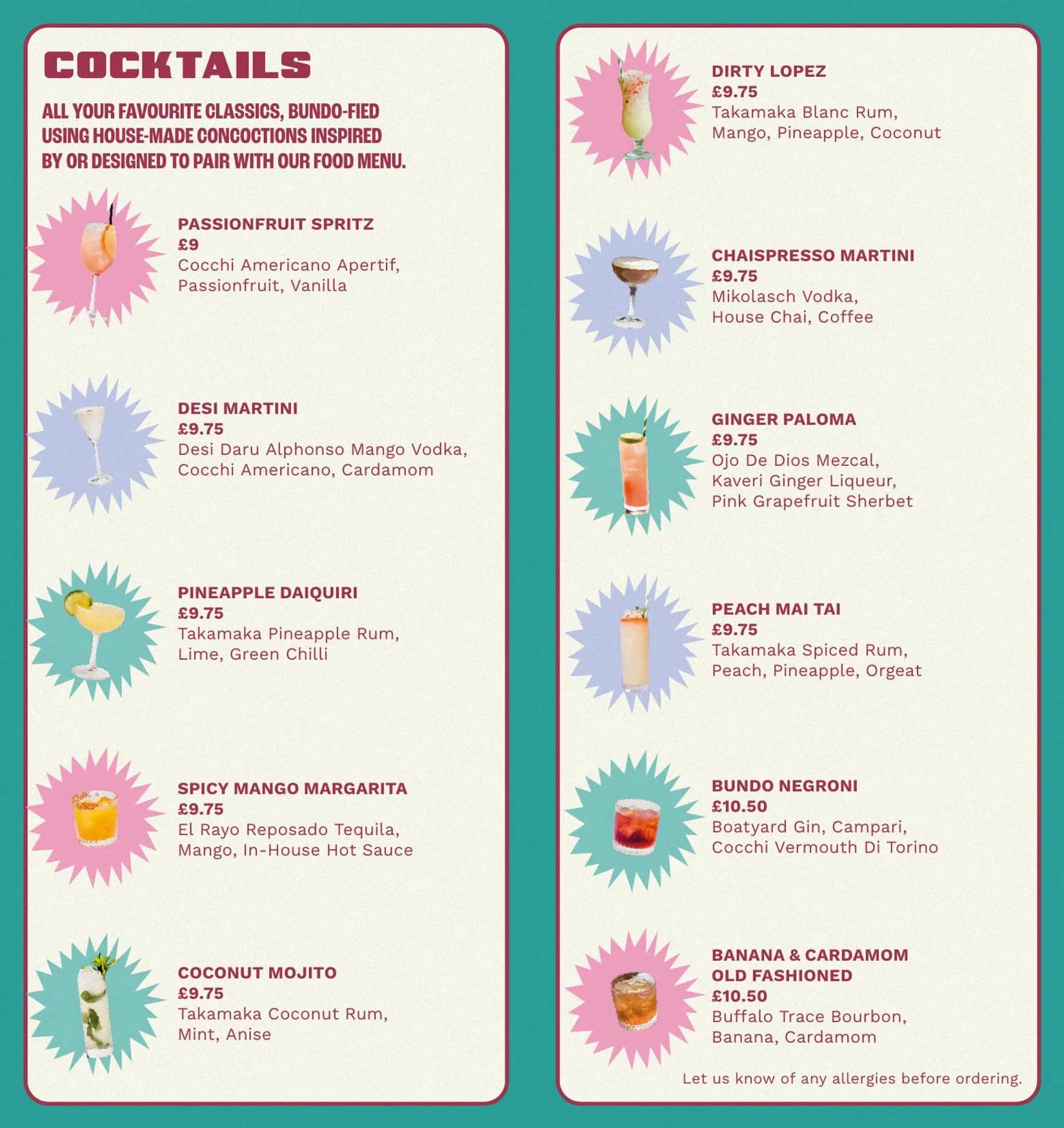 Bundobust Liverpool menu, page 4