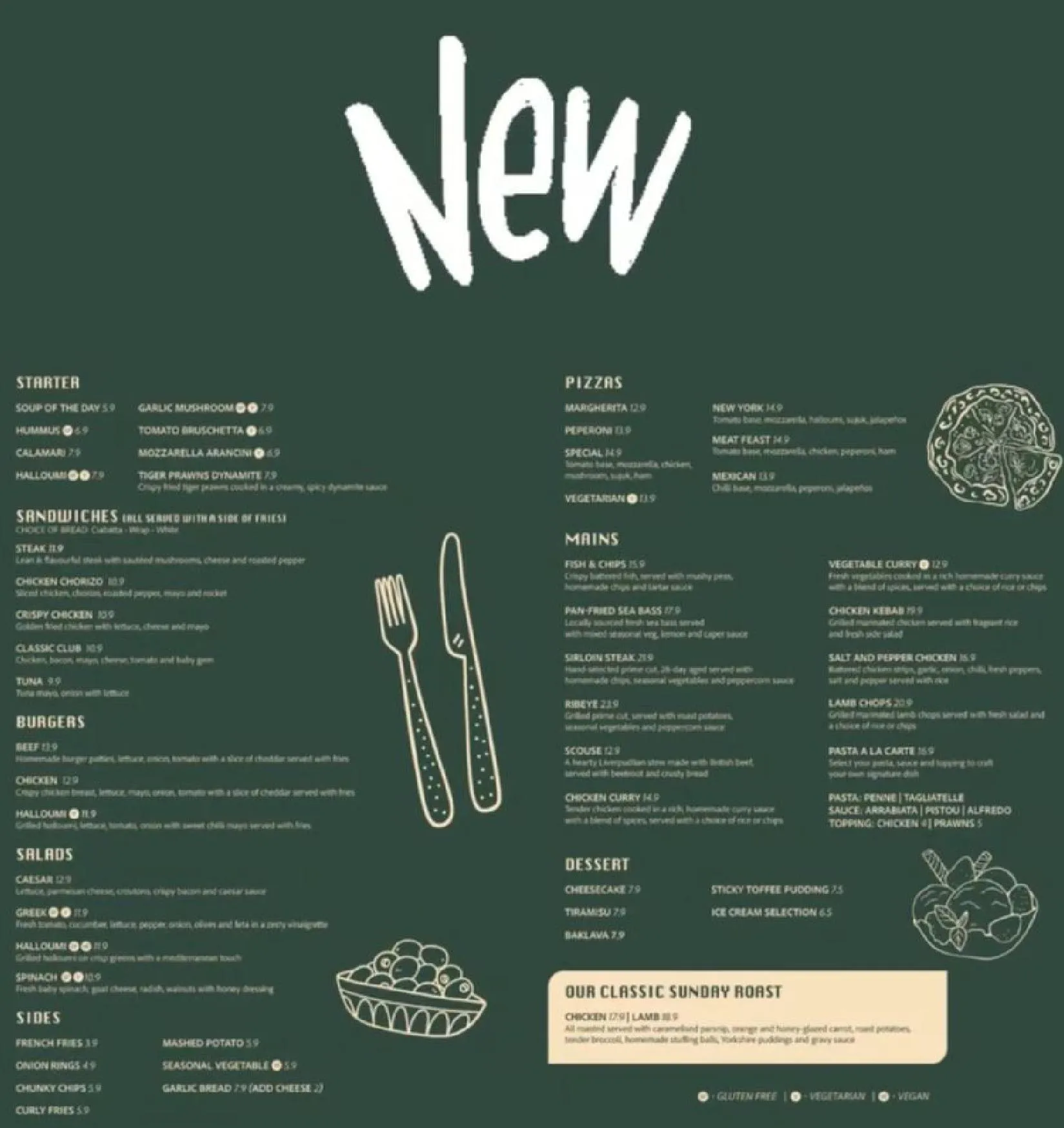 Times Square - Liverpool menu, page 3
